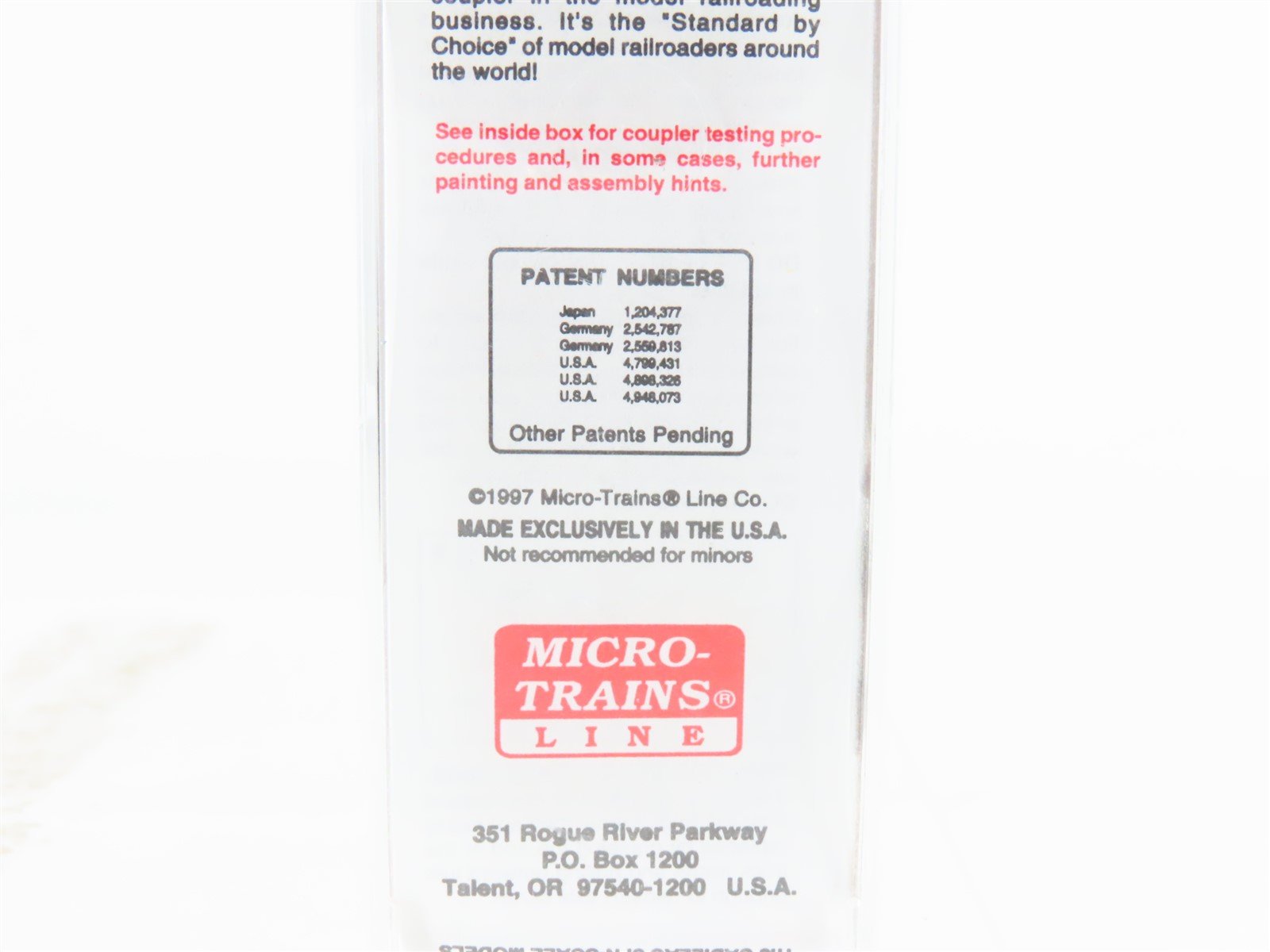 N Scale Micro-Trains MTL 30180 UP Union Pacific 50' Rib Side Box Car #300305