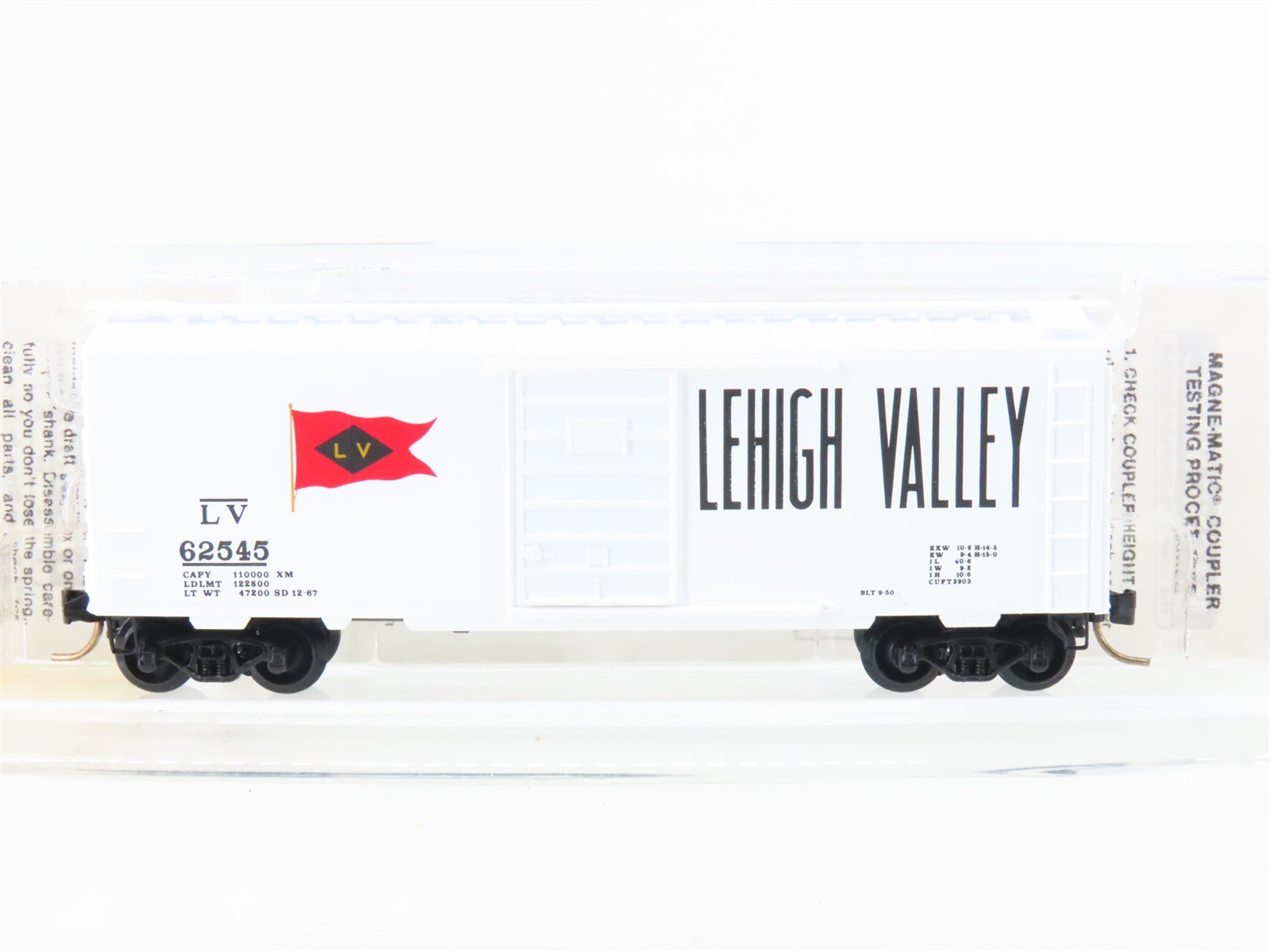N Scale Micro-Trains MTL 20126 LV Lehigh Valley 40' Box Car #62545