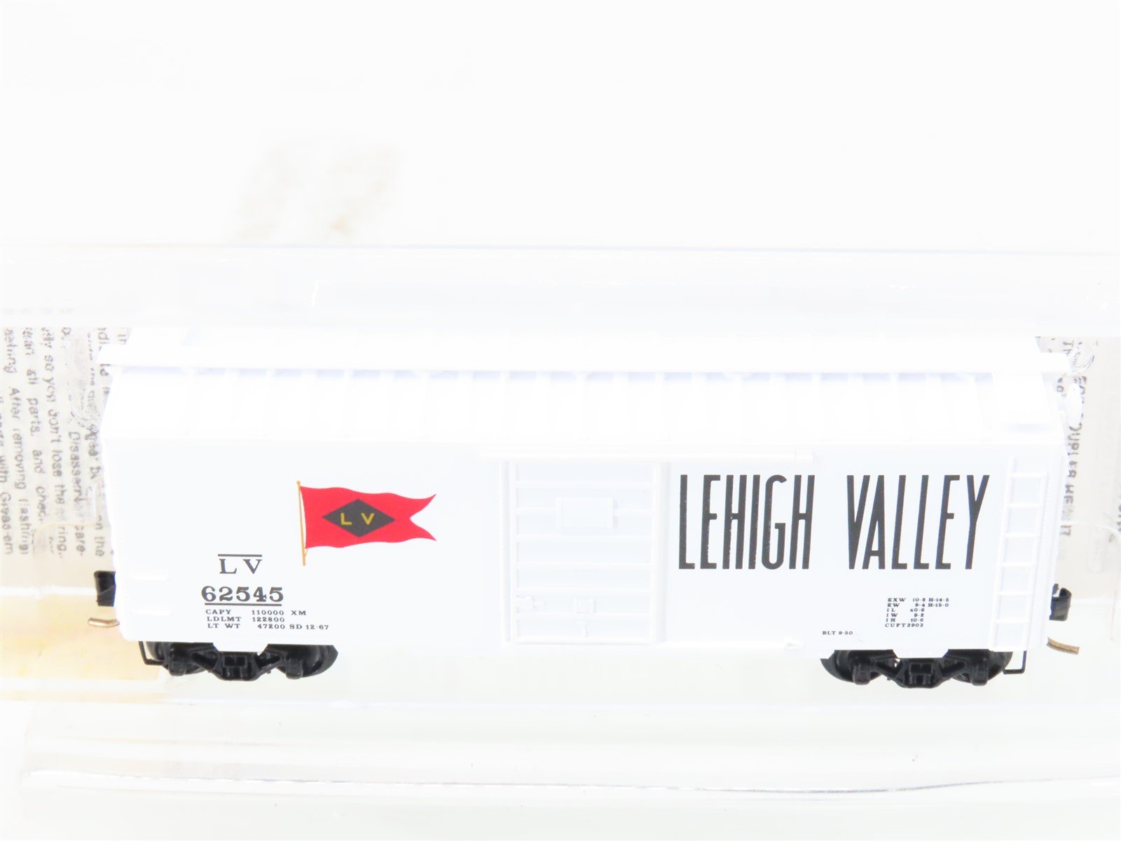 N Scale Micro-Trains MTL 20126 LV Lehigh Valley 40' Box Car #62545