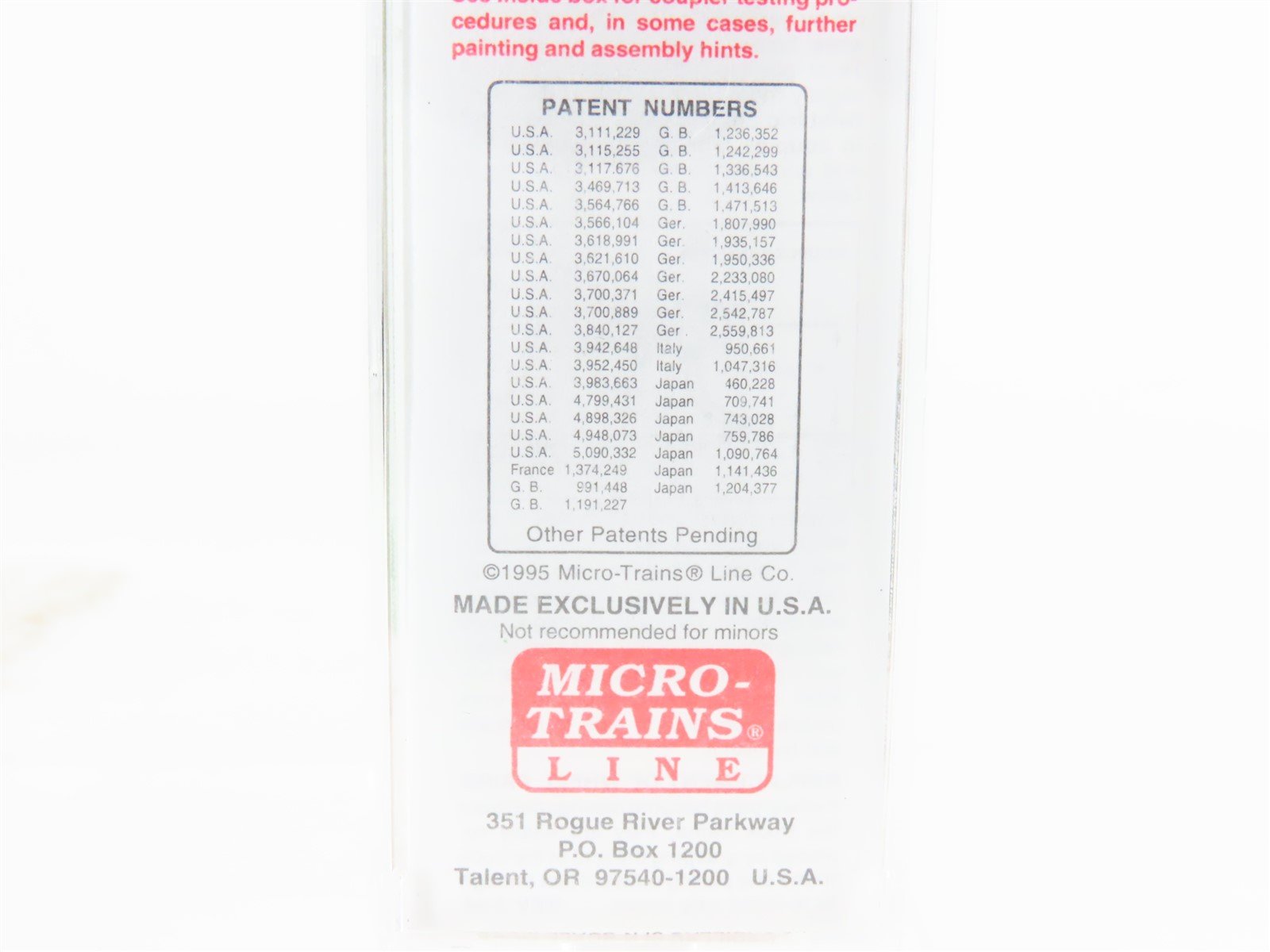 N Scale Micro-Trains MTL 20306/1 BN Burlington Northern 40' Box Car #189286