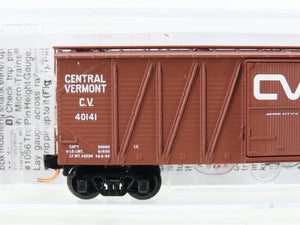 N Scale Micro-Trains MTL 02800160 CV Central Vermont 40' Box Car #40141 w/ Load