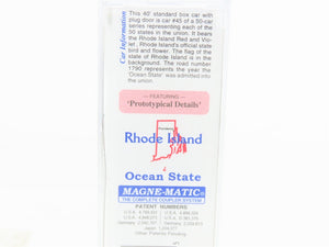 N Micro-Trains MTL 02100409 RI Rhode Island State 40' Plug Door Box Car #1790