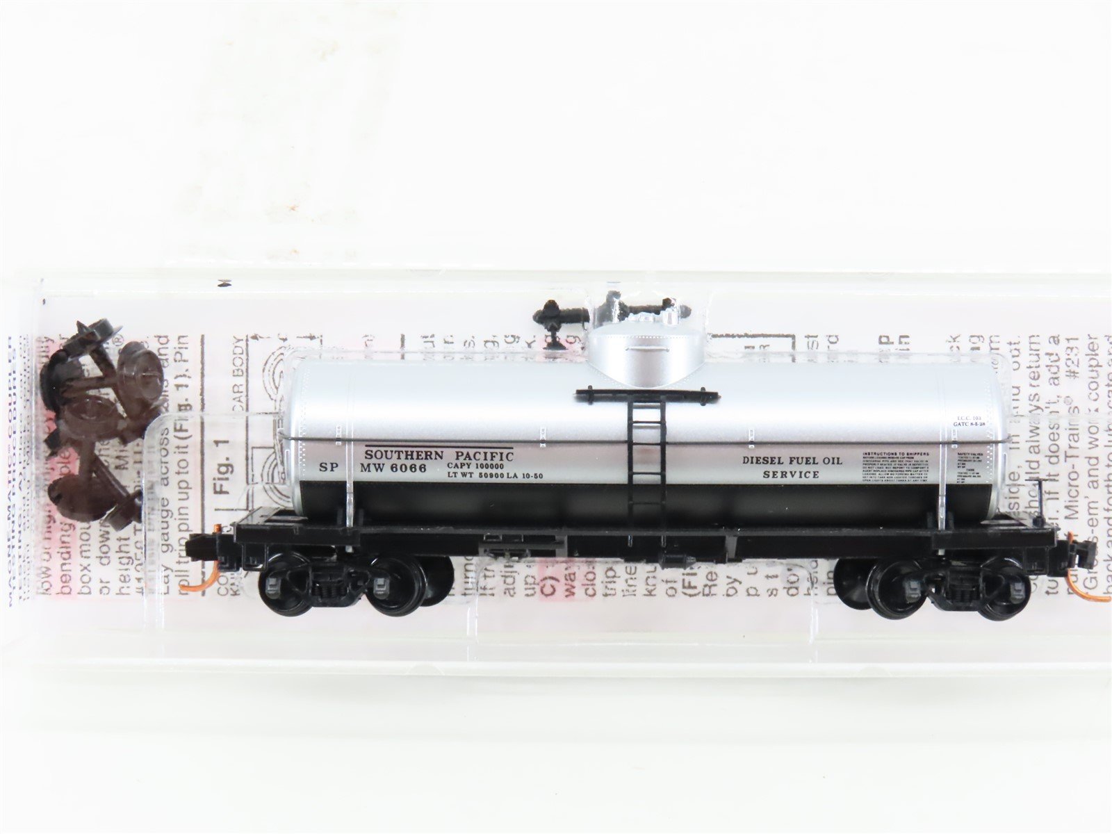 N Micro-Trains MTL 06500200 SPMW Southern Pacific Single Dome Tank Car #6066
