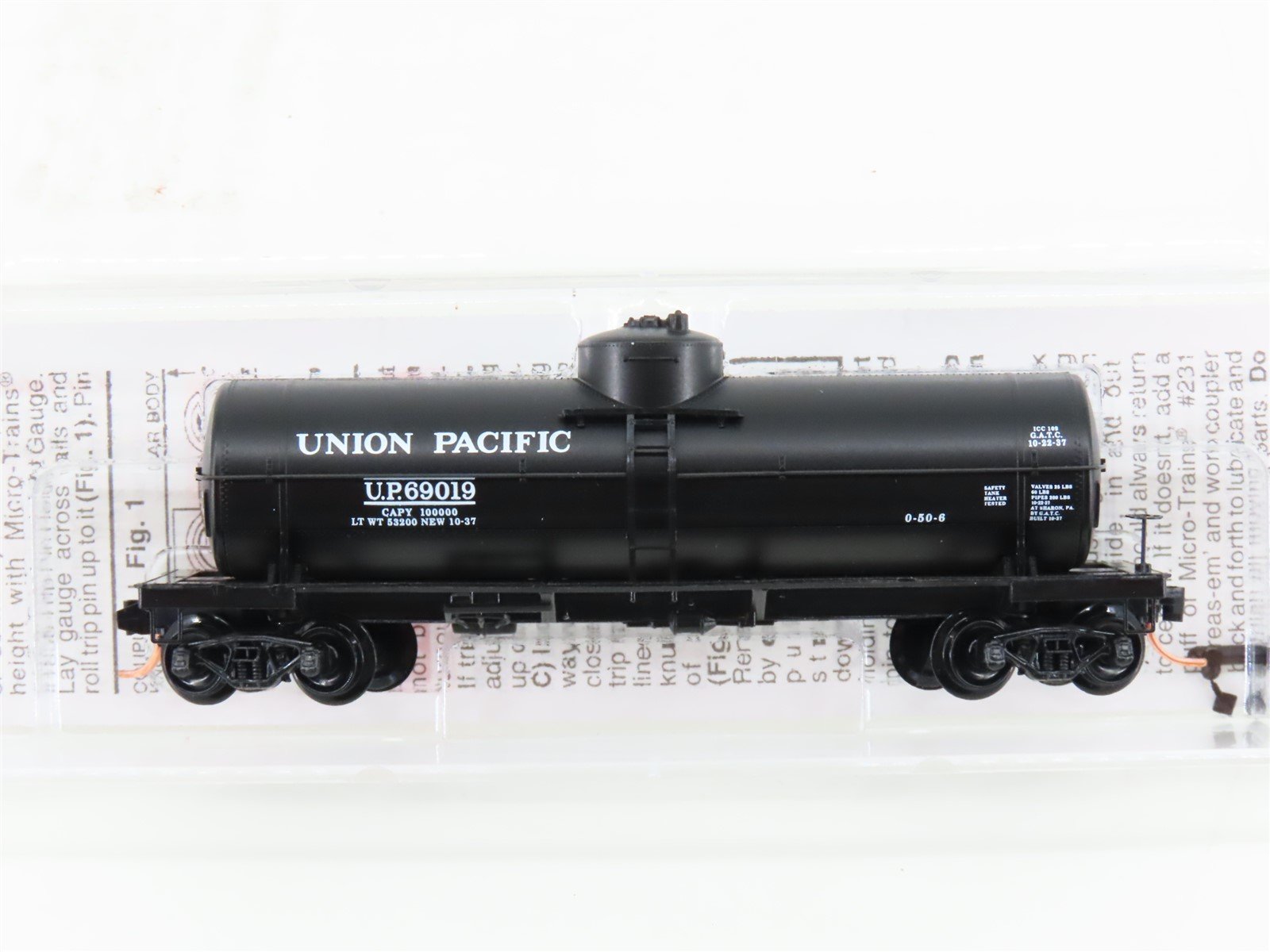 N Scale Micro-Trains MTL 65180 UP Union Pacific Single Dome Tank Car #69019