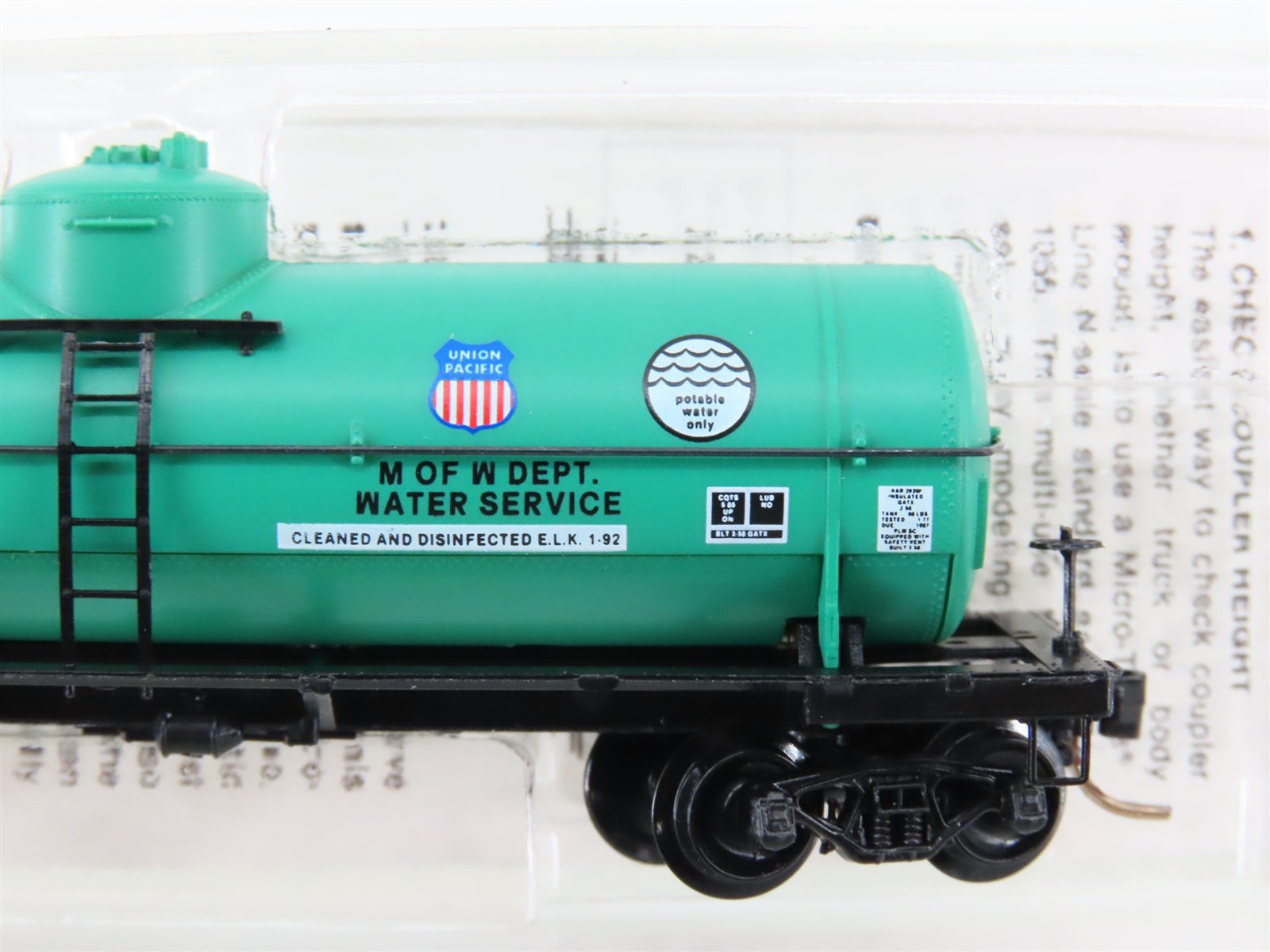 N Scale Micro-Trains MTL 65340 UP Union Pacific Single Dome Tank Car #908833