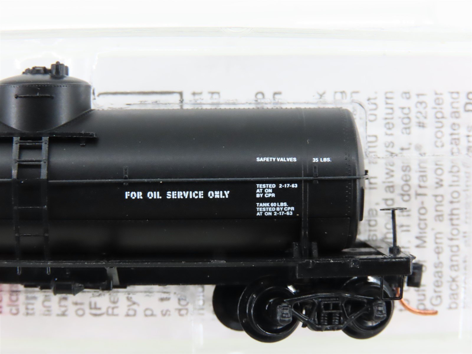 N Scale Micro-Trains MTL 65590 CP Canadian Pacific Single Dome Tank Car #389593