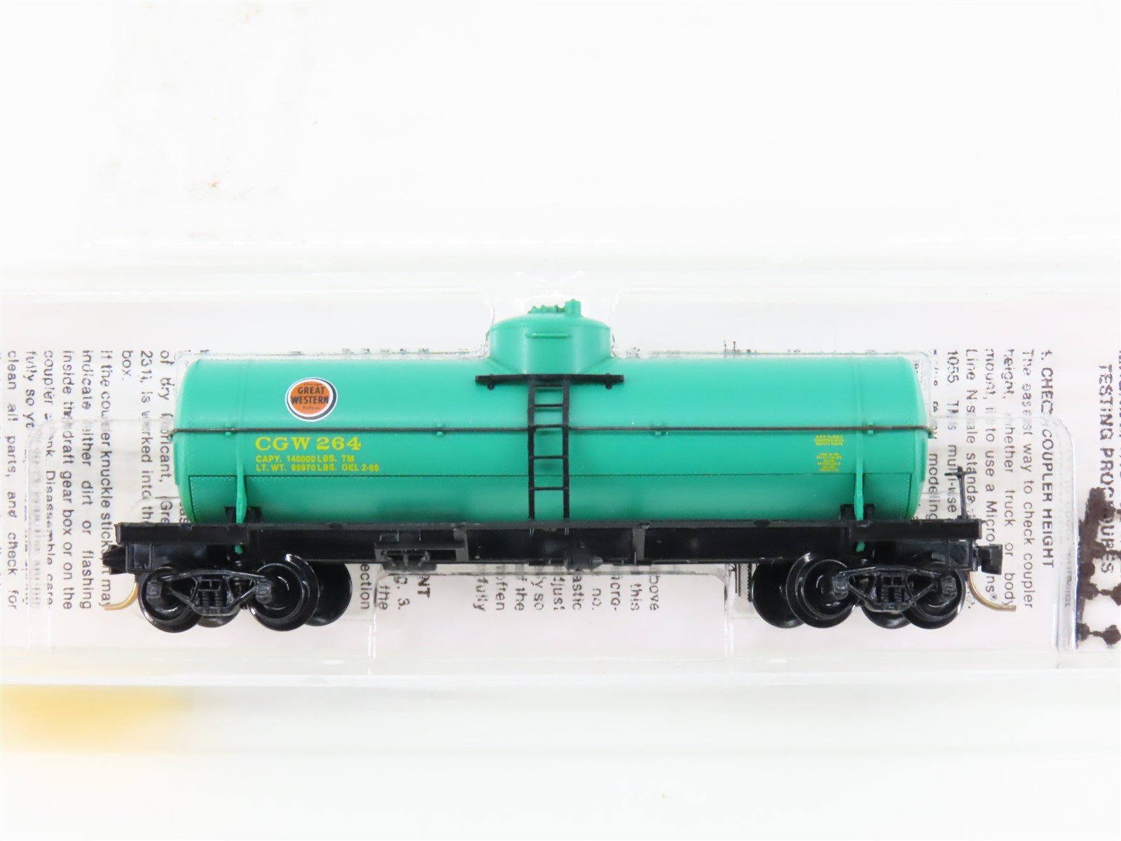N Micro-Trains MTL 65310 CGW Chicago Great Western Single Dome Tank Car #264