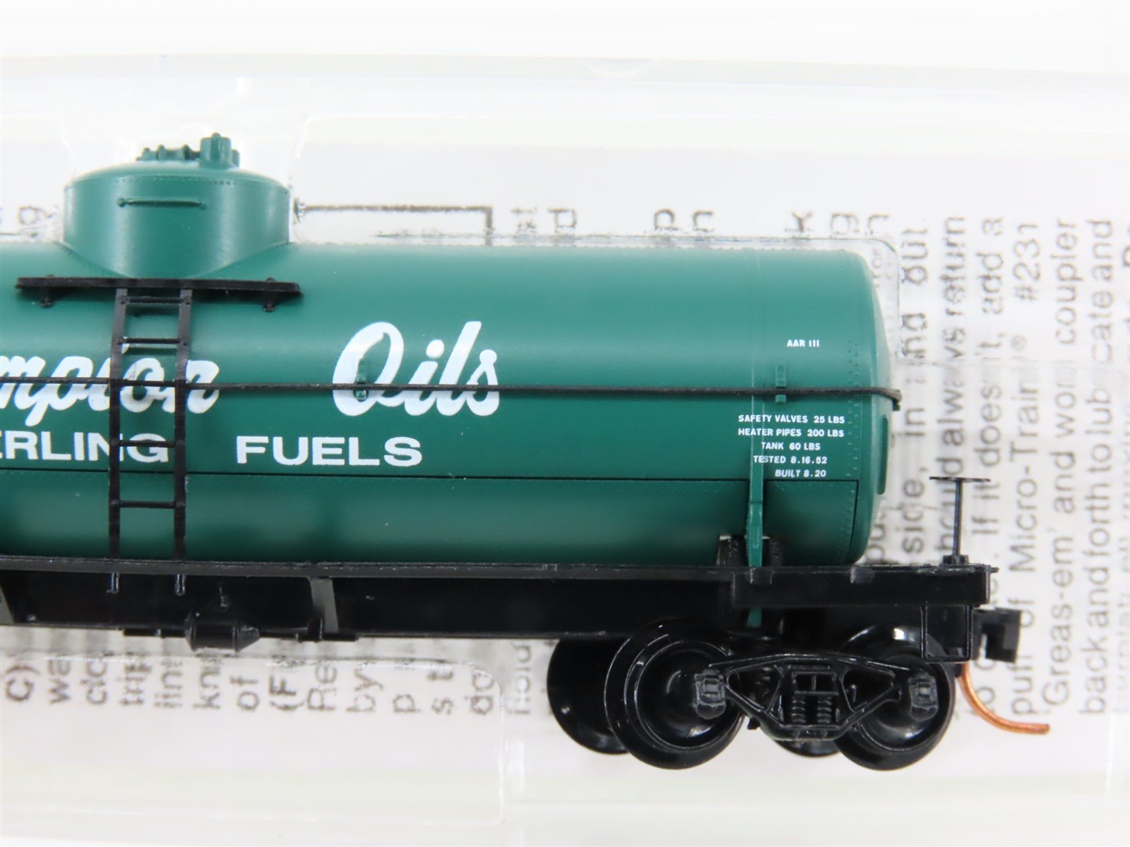 N Scale Micro-Trains MTL 65490 HJMX Champion Oils Single Dome Tank Car #6002