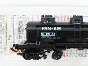 N Scale Micro-Trains MTL 06600030 SHPX Pan-Am Oils ACF 3-Dome Tank Car #66