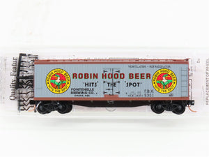 N Scale Micro-Trains MTL 49450 FBX Robin Hood Beer 40' Wood Reefer #5301