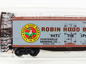 N Scale Micro-Trains MTL 49450 FBX Robin Hood Beer 40' Wood Reefer #5301