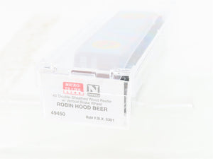 N Scale Micro-Trains MTL 49450 FBX Robin Hood Beer 40' Wood Reefer #5301
