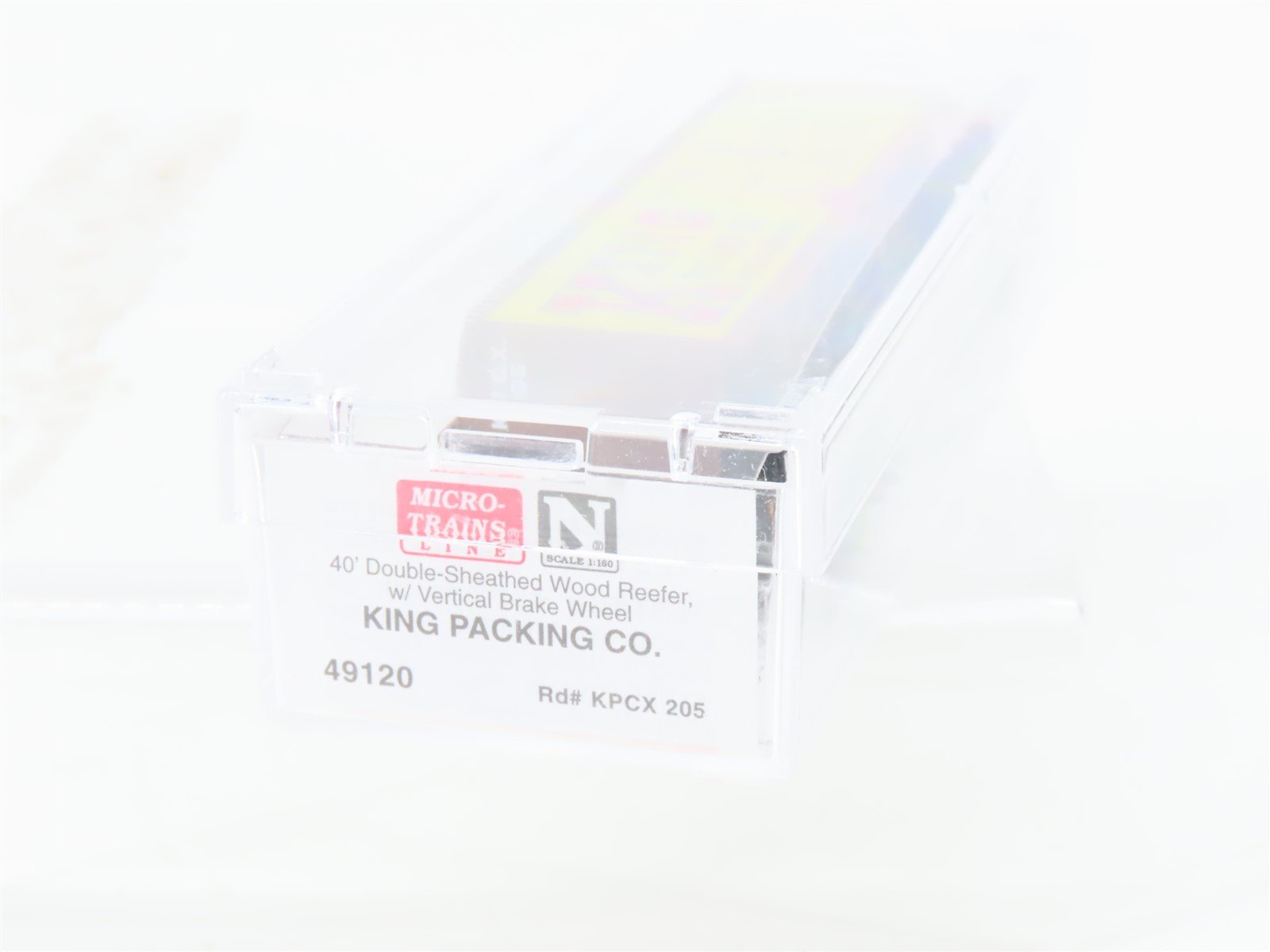 N Scale Micro-Trains MTL 49120 KPCX King Packing Co. 40' Wood Reefer #205