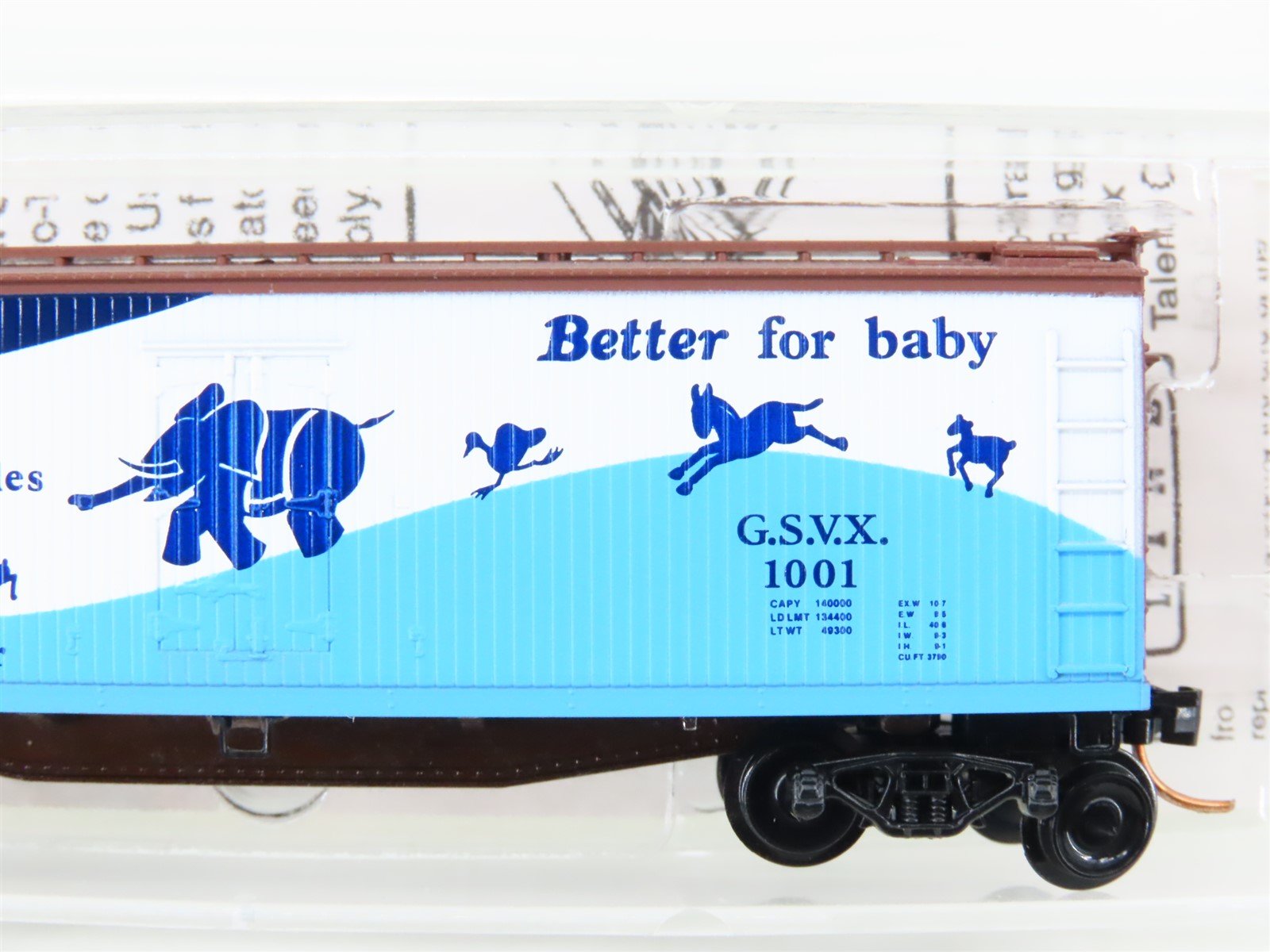 N Scale Micro-Trains MTL 49330 GSVX Gerber Products Co. 40' Wood Reefer #1001