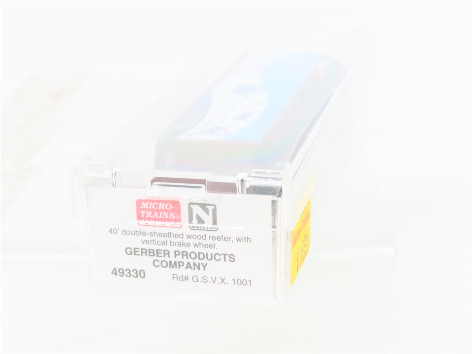 N Scale Micro-Trains MTL 49330 GSVX Gerber Products Co. 40' Wood Reefer #1001