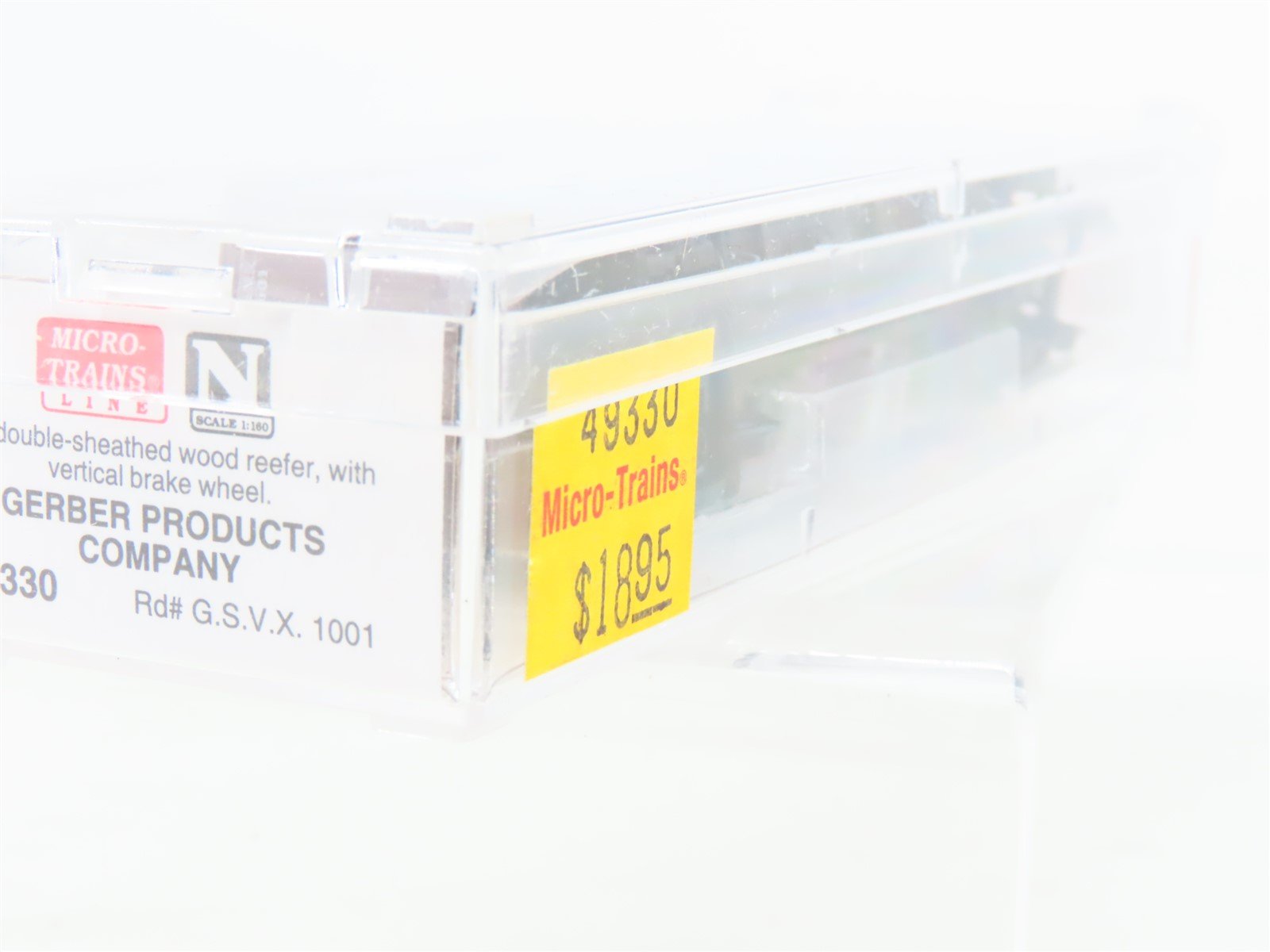 N Scale Micro-Trains MTL 49330 GSVX Gerber Products Co. 40' Wood Reefer #1001