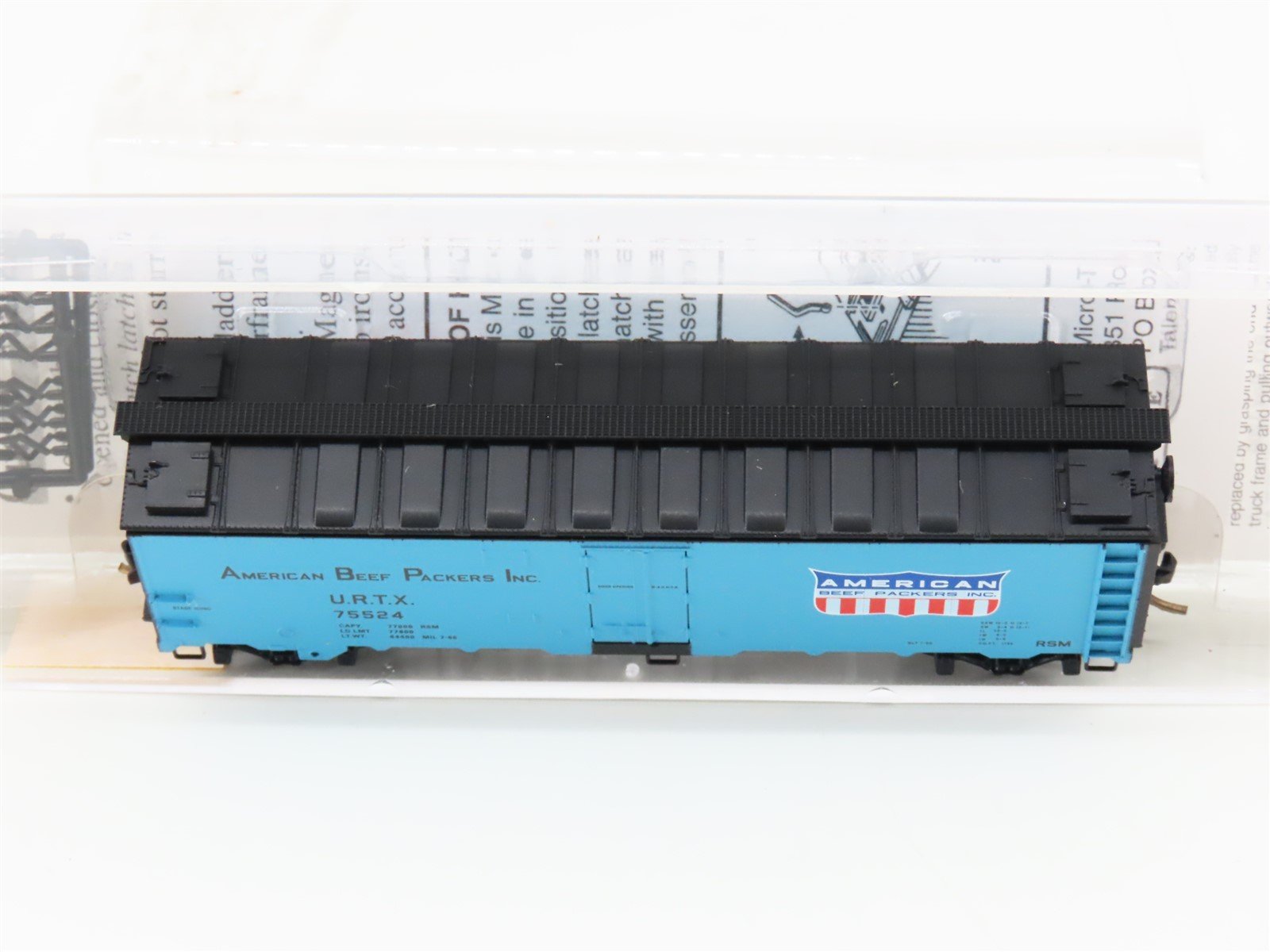 N Scale Micro-Trains MTL 59540 URTX American Beef Packers 40' Ice Reefer #75524