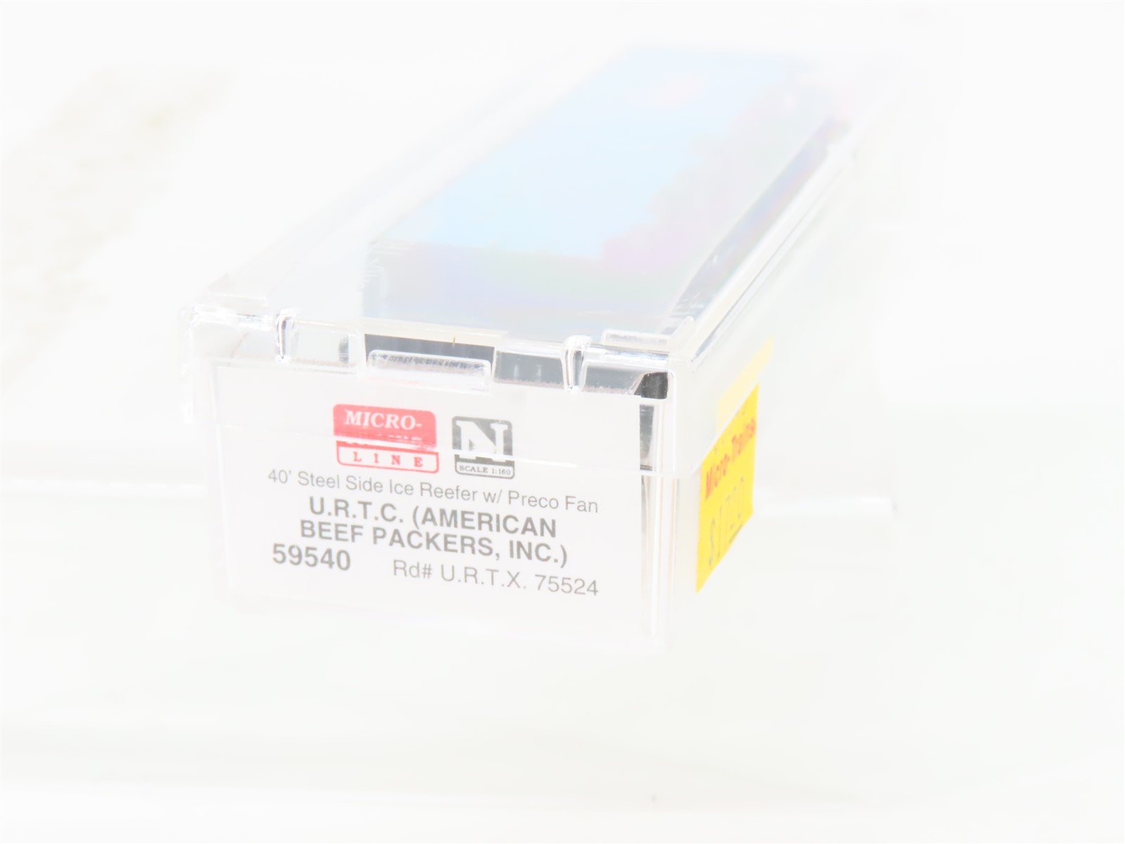 N Scale Micro-Trains MTL 59540 URTX American Beef Packers 40' Ice Reefer #75524