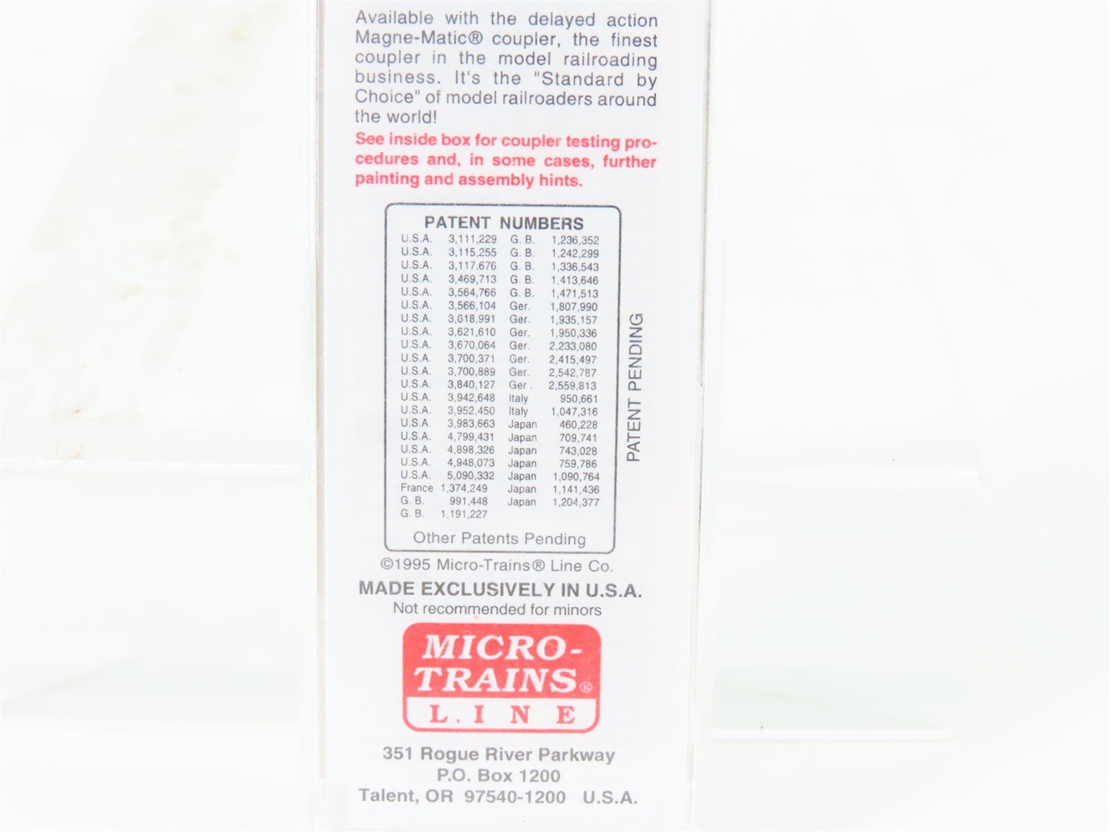 N Scale Micro-Trains MTL 59010 UP SP PFE Pacific Fruit Express 40' Reefer #40400