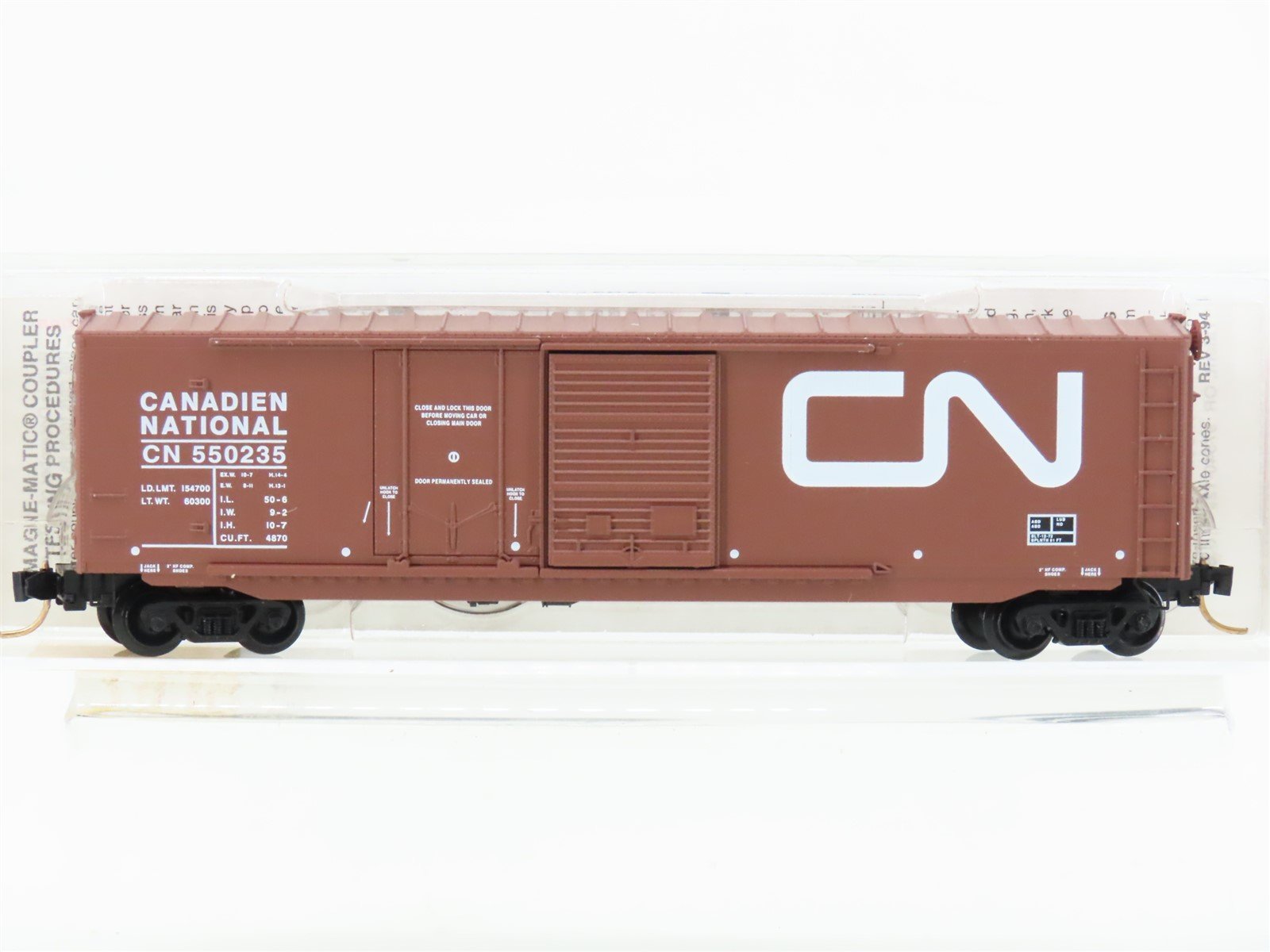N Scale Micro-Trains MTL 76010 CN Canadian National Railroad 50' Box Car #550235