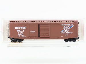 N Scale Micro-Trains MTL 33060 SSW Cotton Belt Blue Streak 50' Box Car #48071