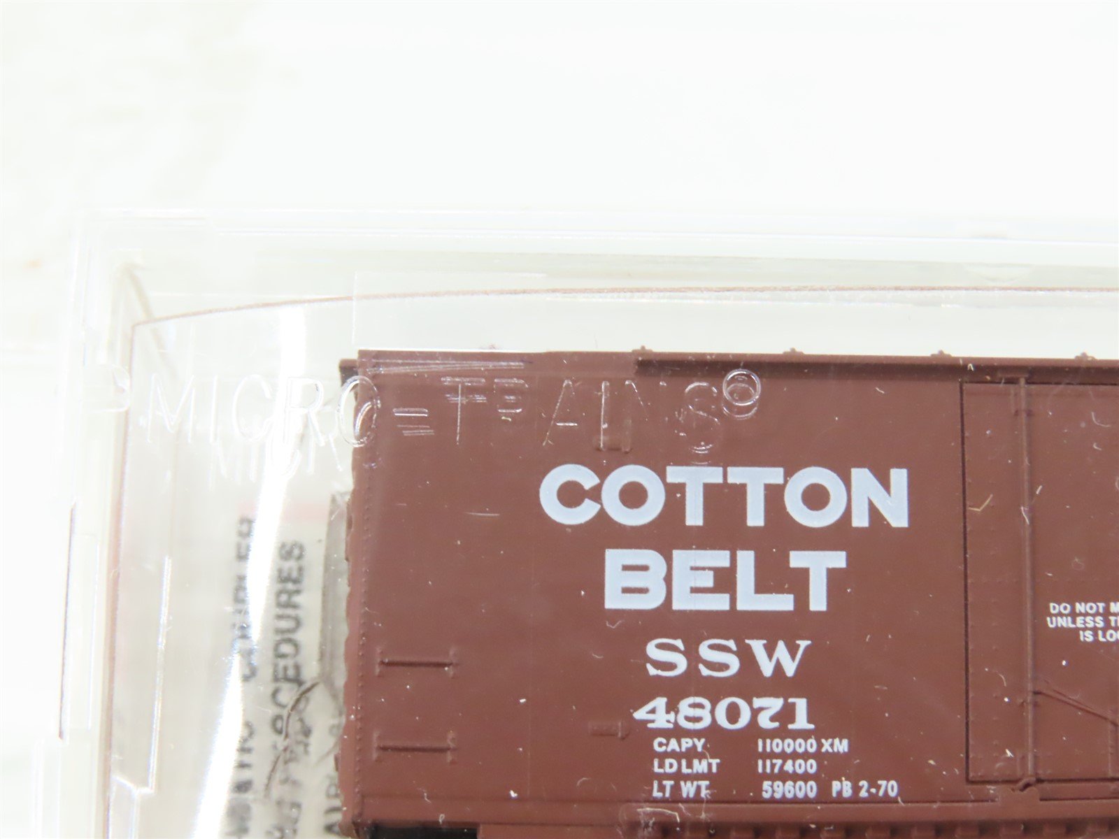 N Scale Micro-Trains MTL 33060 SSW Cotton Belt Blue Streak 50' Box Car #48071