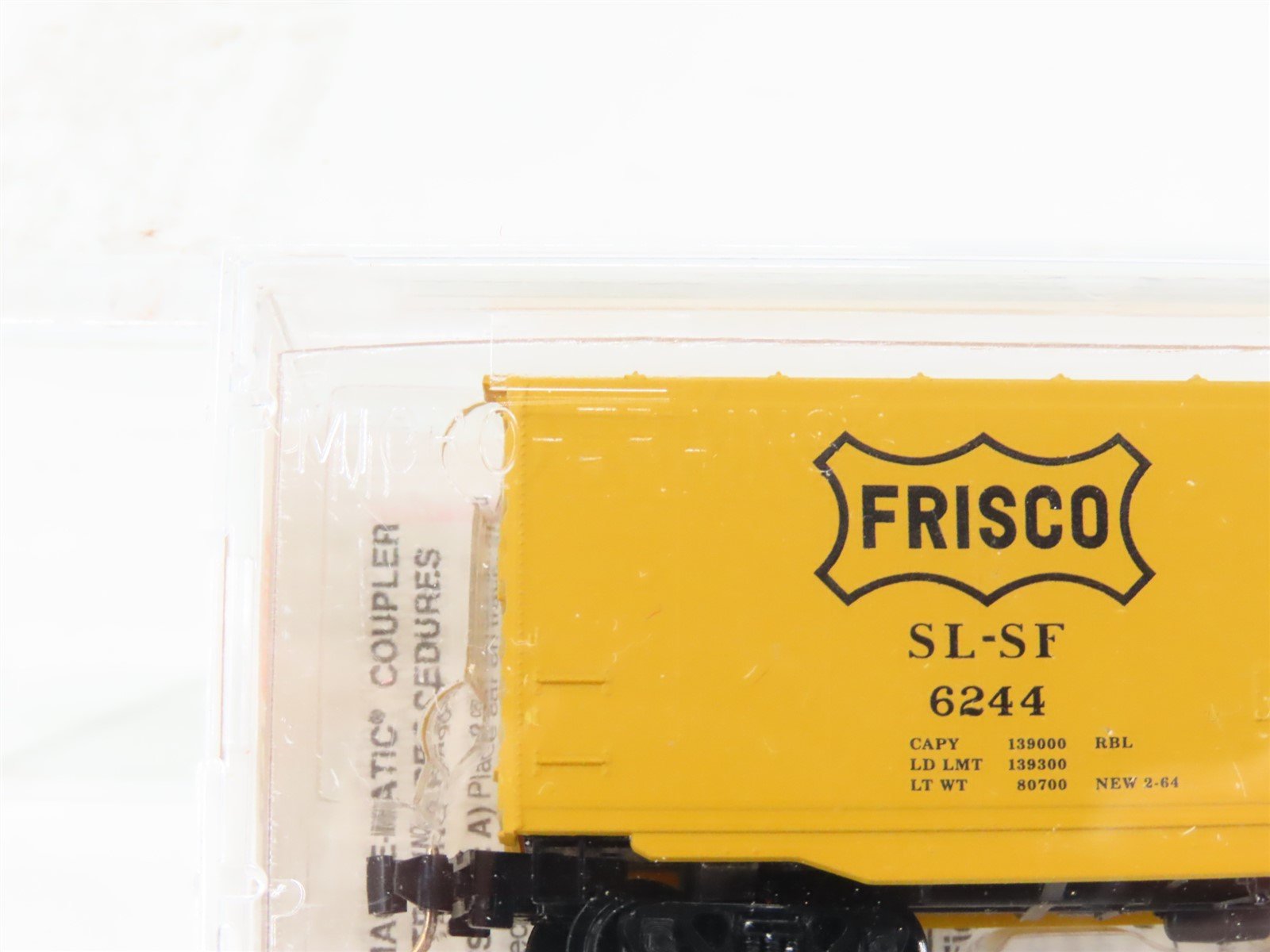 N Scale Micro-Trains MTL 32060 SL-SF Frisco 50' Plug Door Box Car #6244
