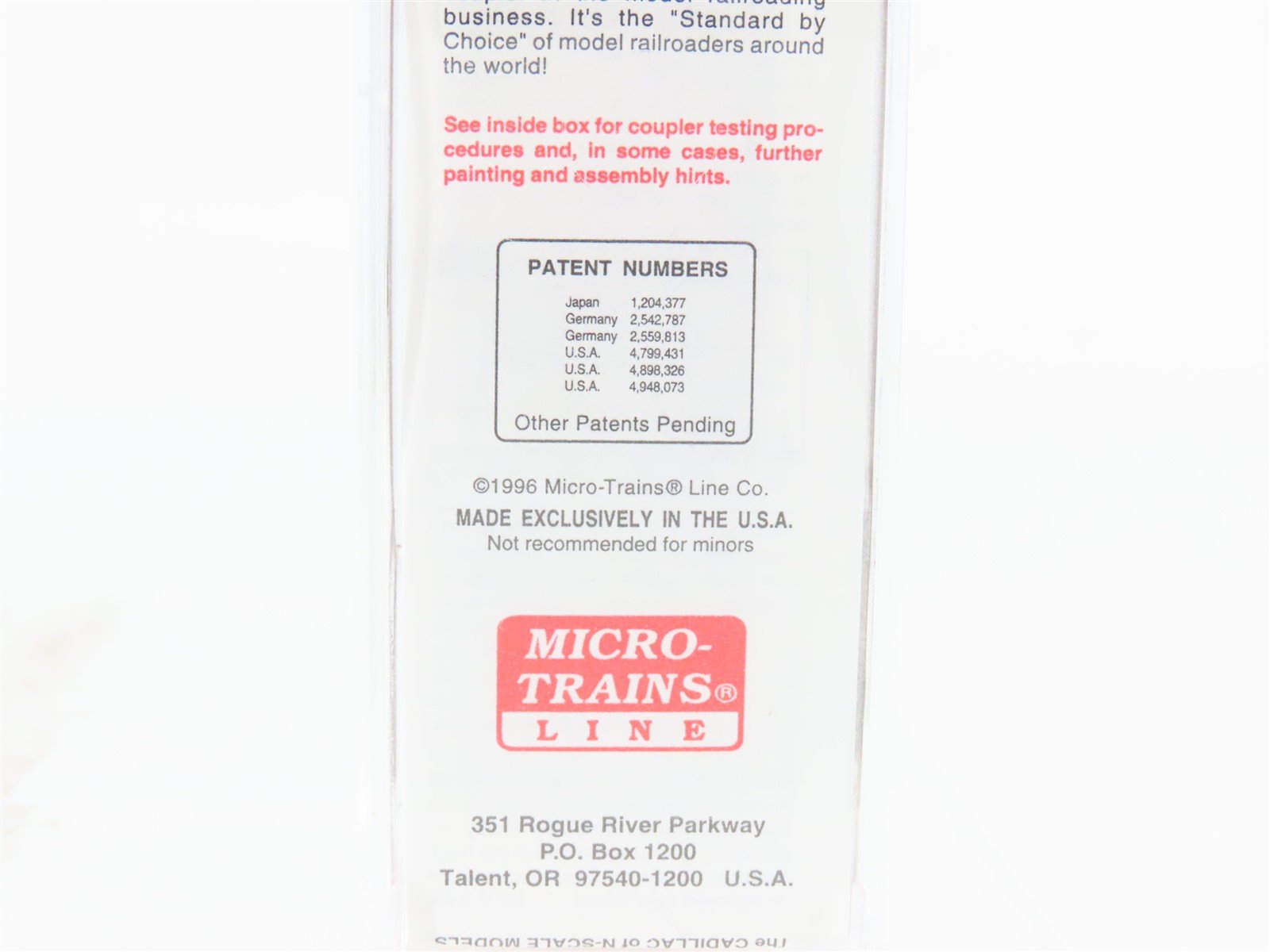 N Scale Micro-Trains MTL 32050/3 SFRB Santa Fe 50' Plug Door Box Car #6172