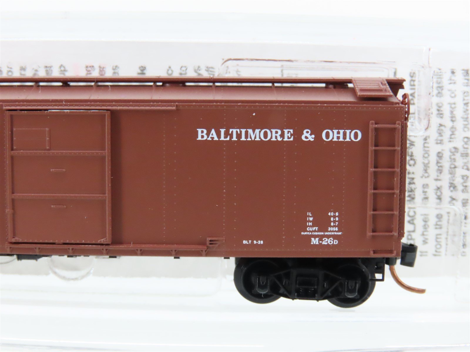 N Scale Micro-Trains MTL 120210 B&O Baltimore & Ohio 40' Box Car #272500