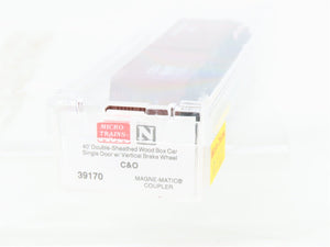 N Micro-Trains MTL 39170 C&O Chesapeake & Ohio 40' Single Door Box Car #84827