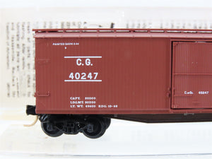 N Scale Micro-Trains MTL 39150 CG Central of Georgia 40' Wood Box Car #40247