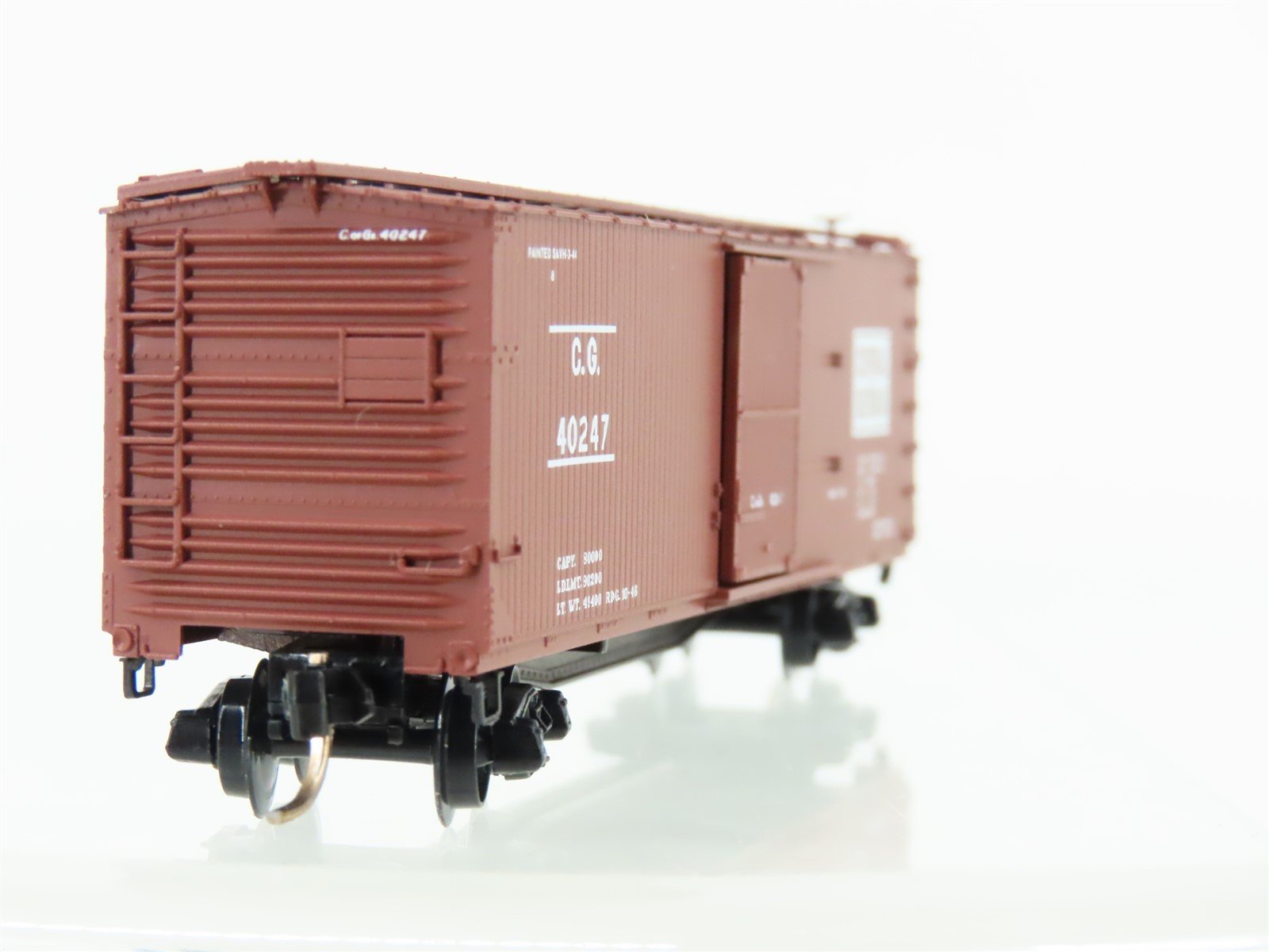 N Scale Micro-Trains MTL 39150 CG Central of Georgia 40' Wood Box Car #40247