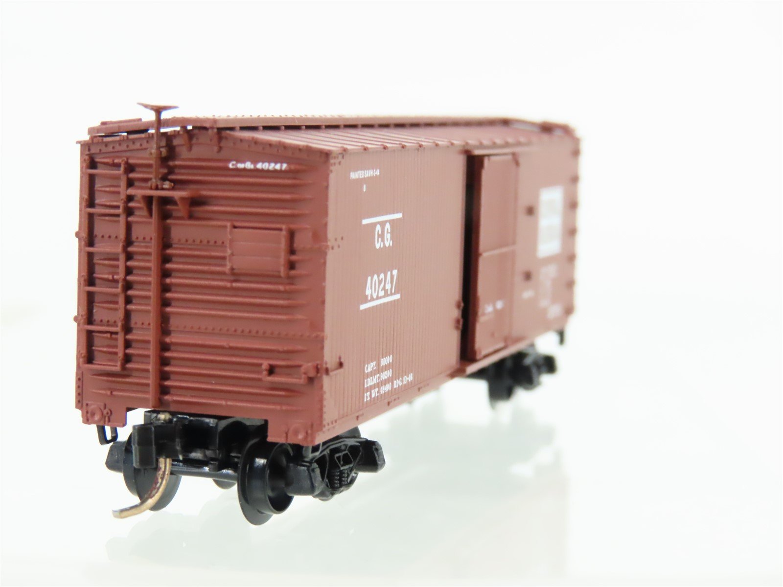 N Scale Micro-Trains MTL 39150 CG Central of Georgia 40' Wood Box Car #40247
