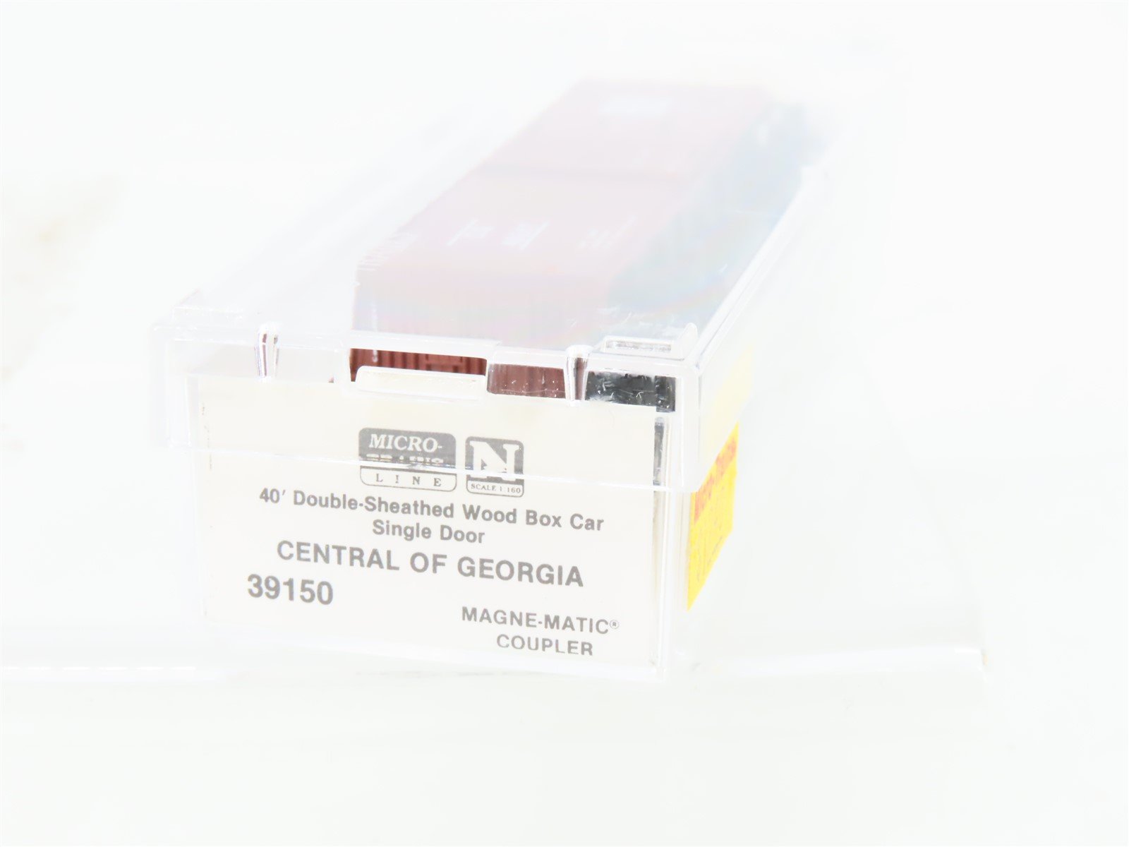 N Scale Micro-Trains MTL 39150 CG Central of Georgia 40' Wood Box Car #40247