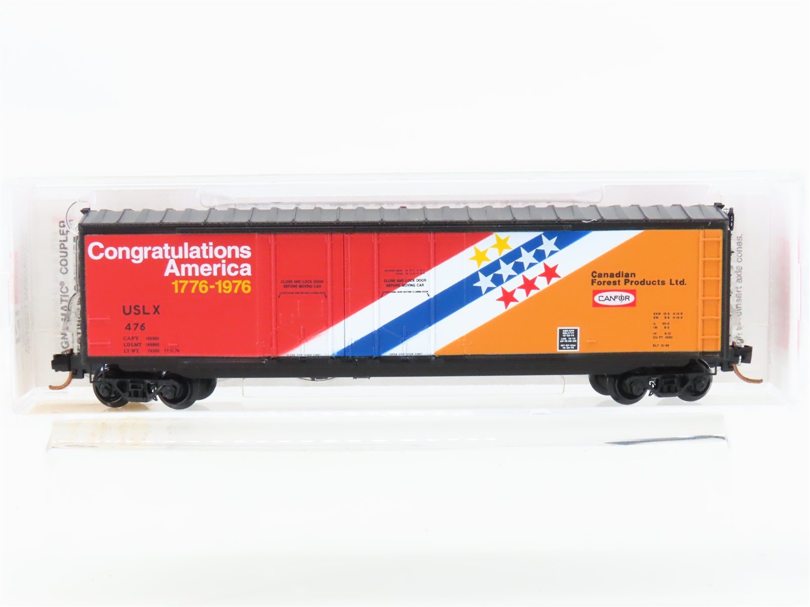 N Micro-Trains MTL 75050 USLX Canadian Forest Products Ltd 50' Box Car #476