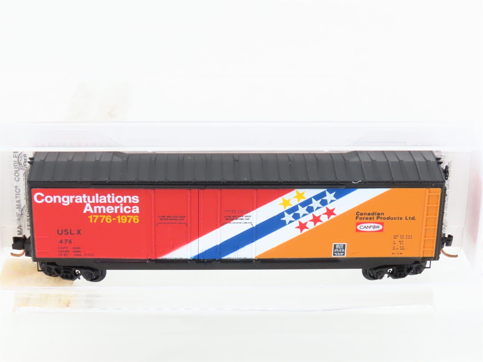 N Micro-Trains MTL 75050 USLX Canadian Forest Products Ltd 50' Box Car #476