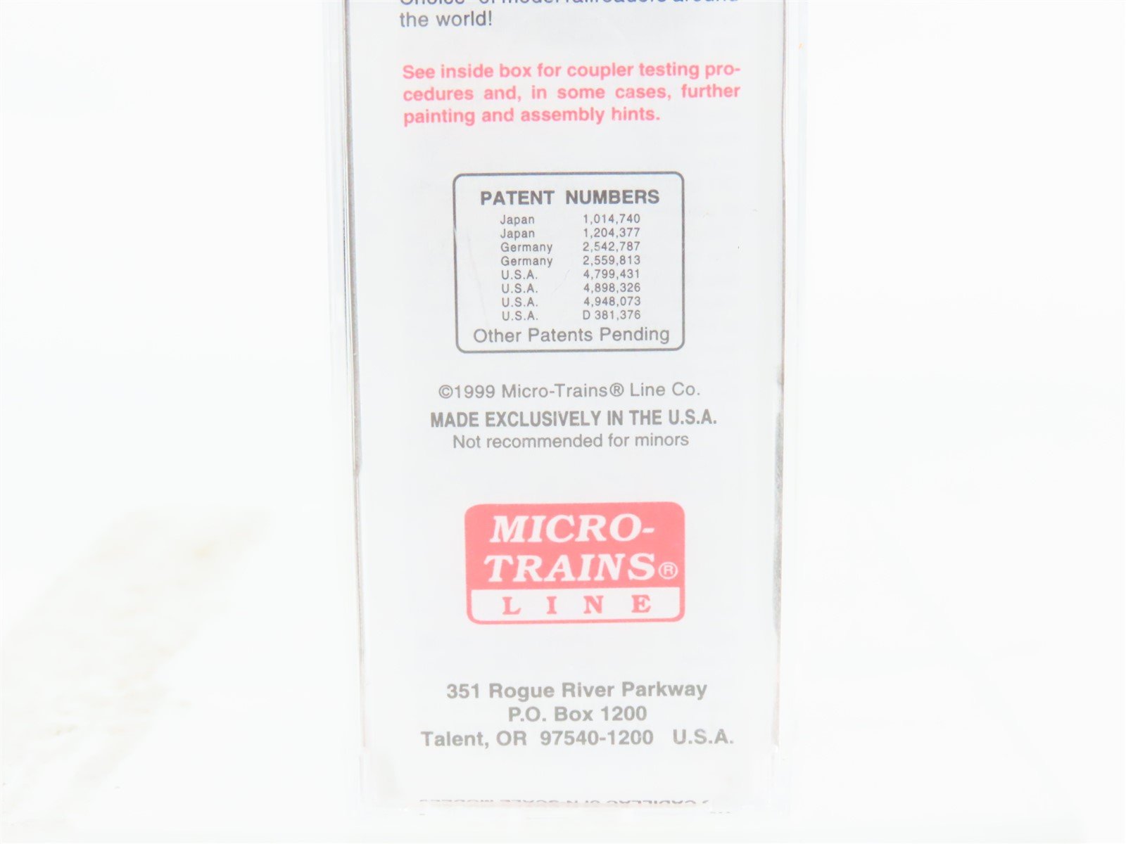 N Micro-Trains MTL 75050 USLX Canadian Forest Products Ltd 50' Box Car #476