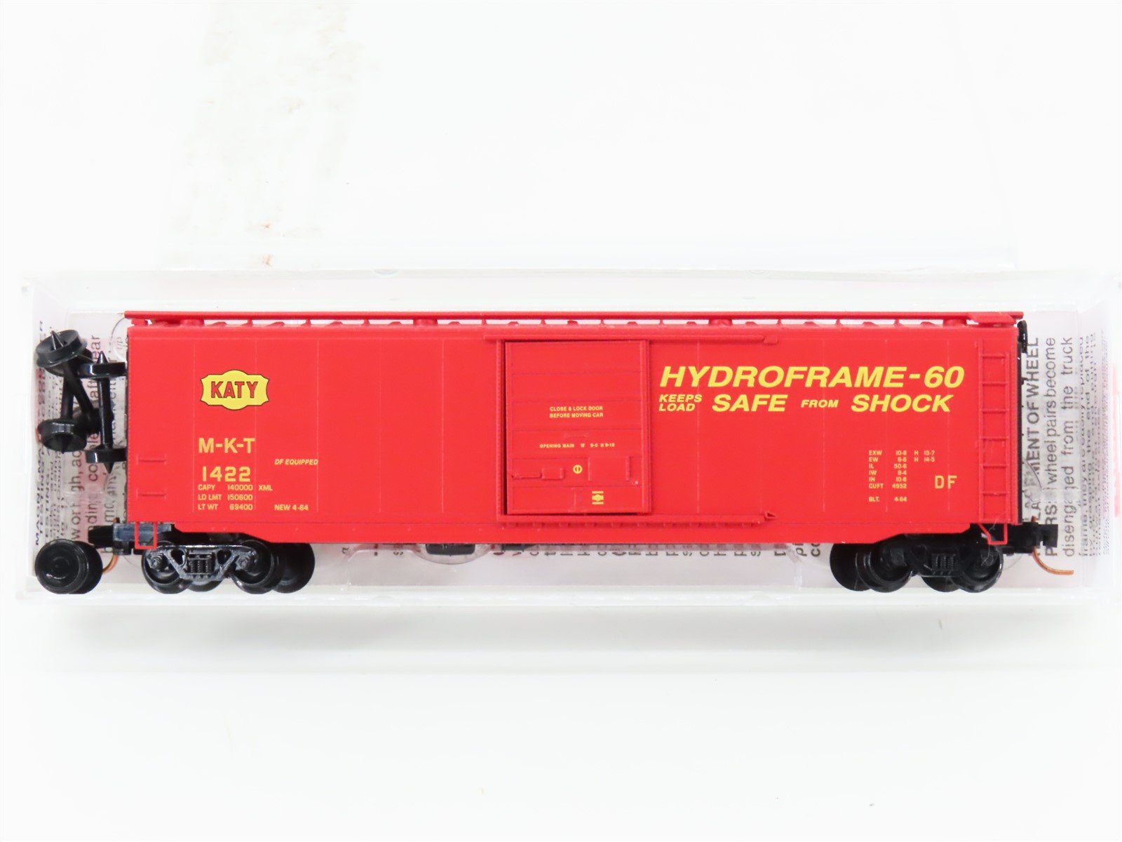 N Scale Micro-Trains MTL 03100170 M-K-T Katy 50' Single Door Box Car #1422