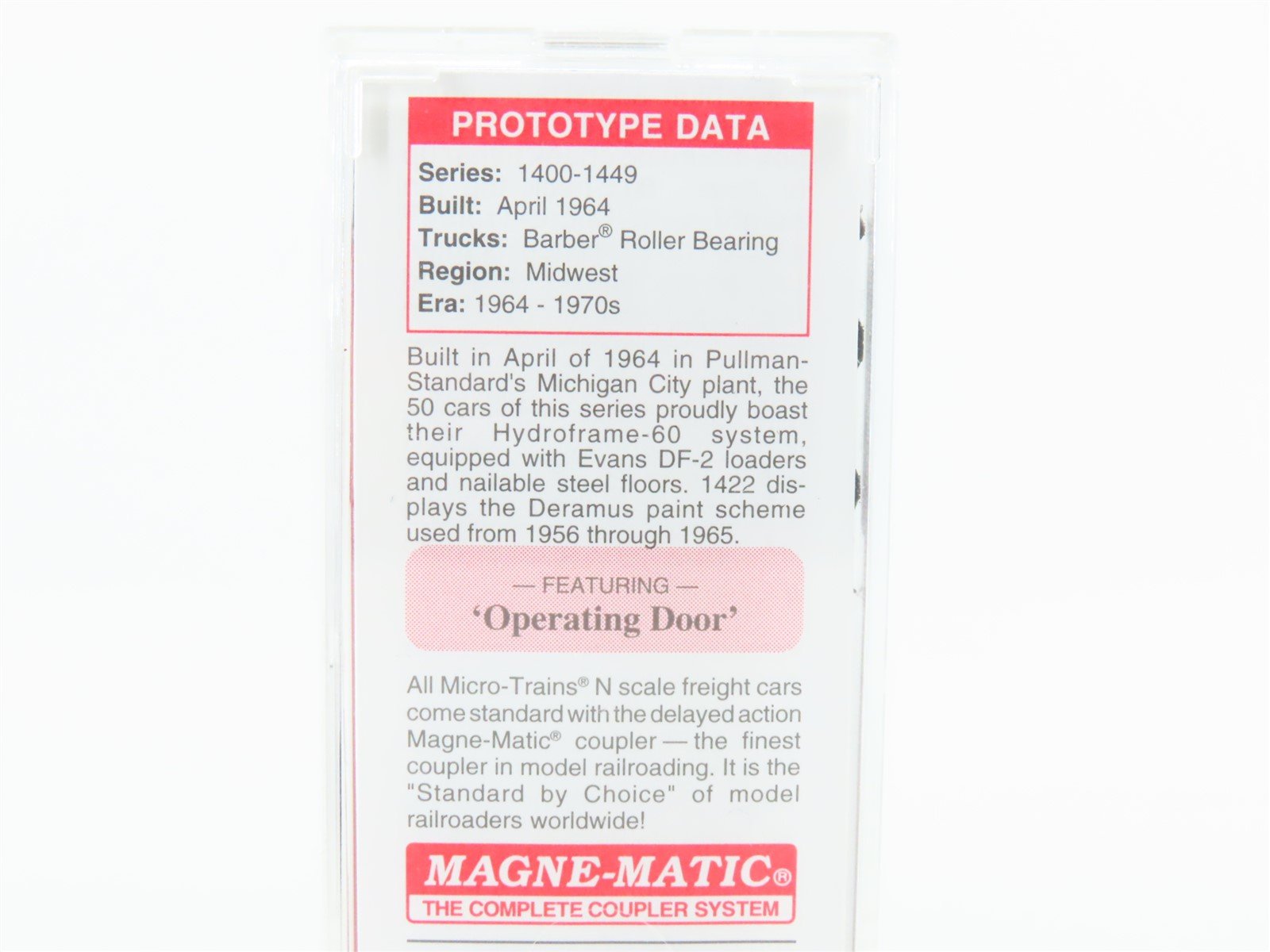 N Scale Micro-Trains MTL 03100170 M-K-T Katy 50' Single Door Box Car #1422