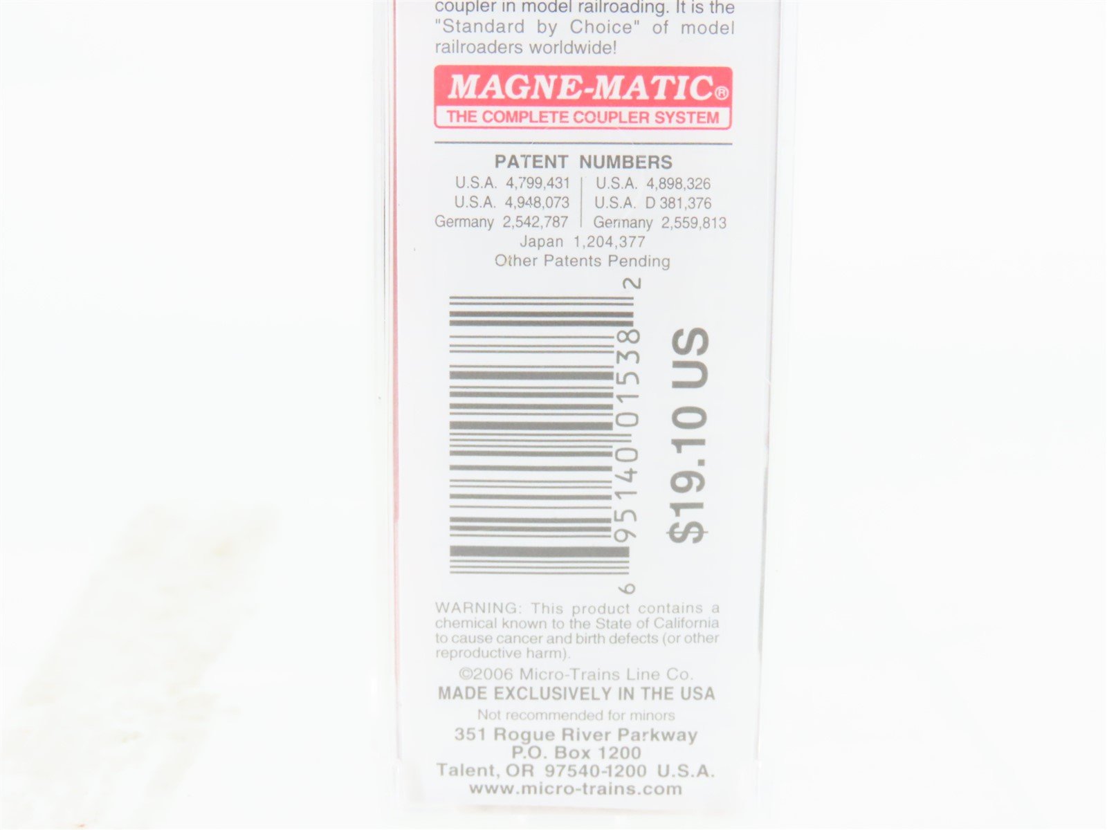 N Scale Micro-Trains MTL 03100170 M-K-T Katy 50' Single Door Box Car #1422