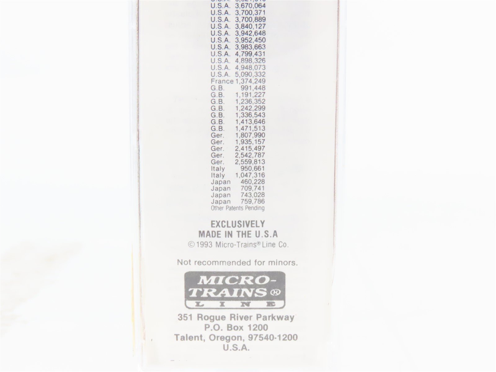 N Scale Micro-Trains MTL 24220 MP Mo-Pac Herbie 40' Single Door Box Car #HERB-1