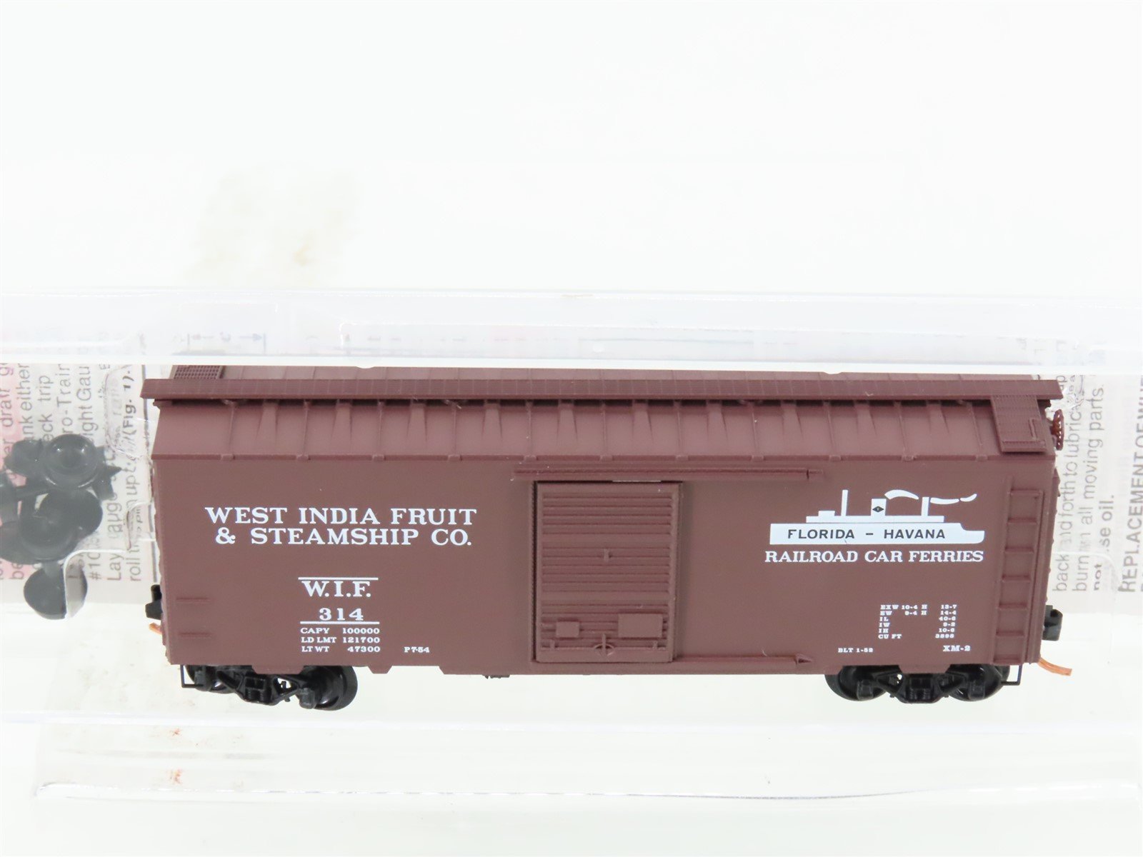 N Scale Micro-Trains MTL 20370 WIF West India Fruit Company 40' Box Car #314