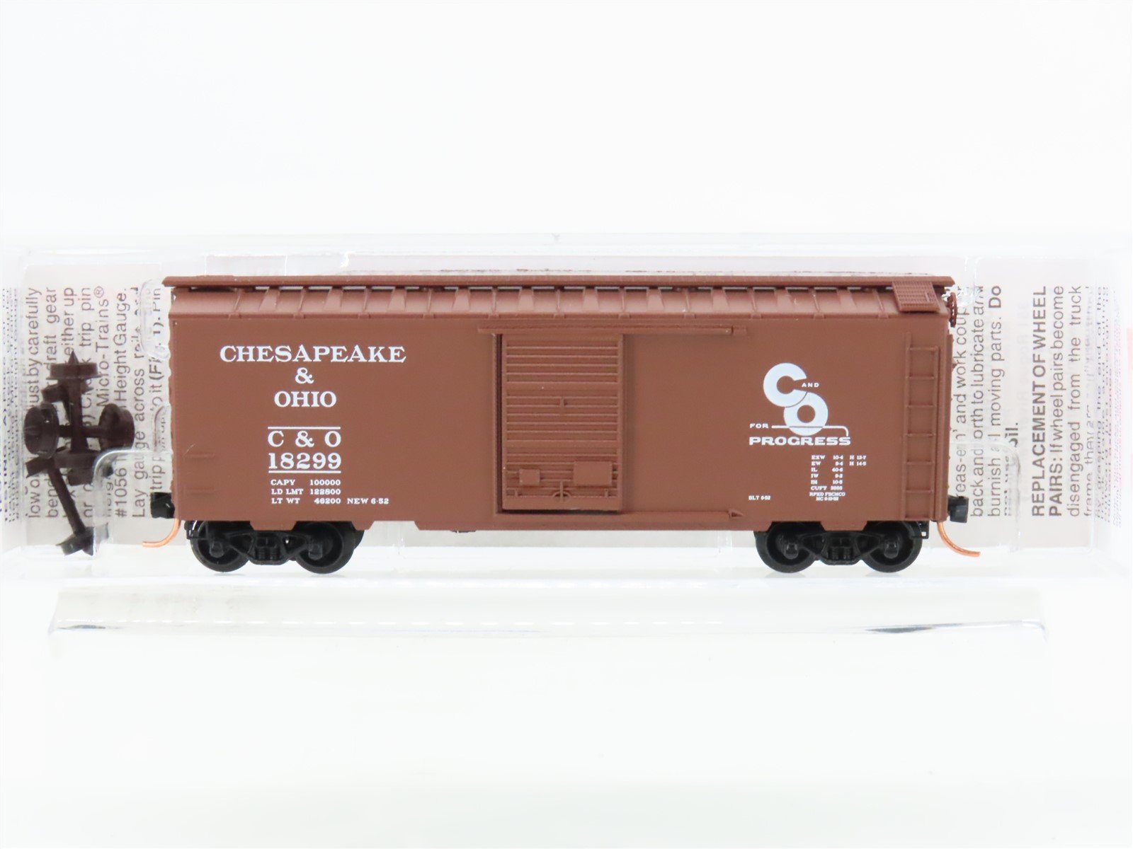 N Scale Micro-Trains MTL 20440 C&O Chesapeake & Ohio Railroad 40' Box Car #18299