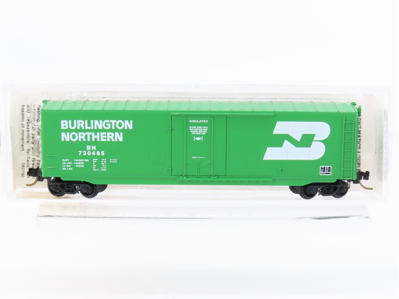 N Scale Micro-Trains MTL 38200 BN Burlington Northern 50' Box Car #730485