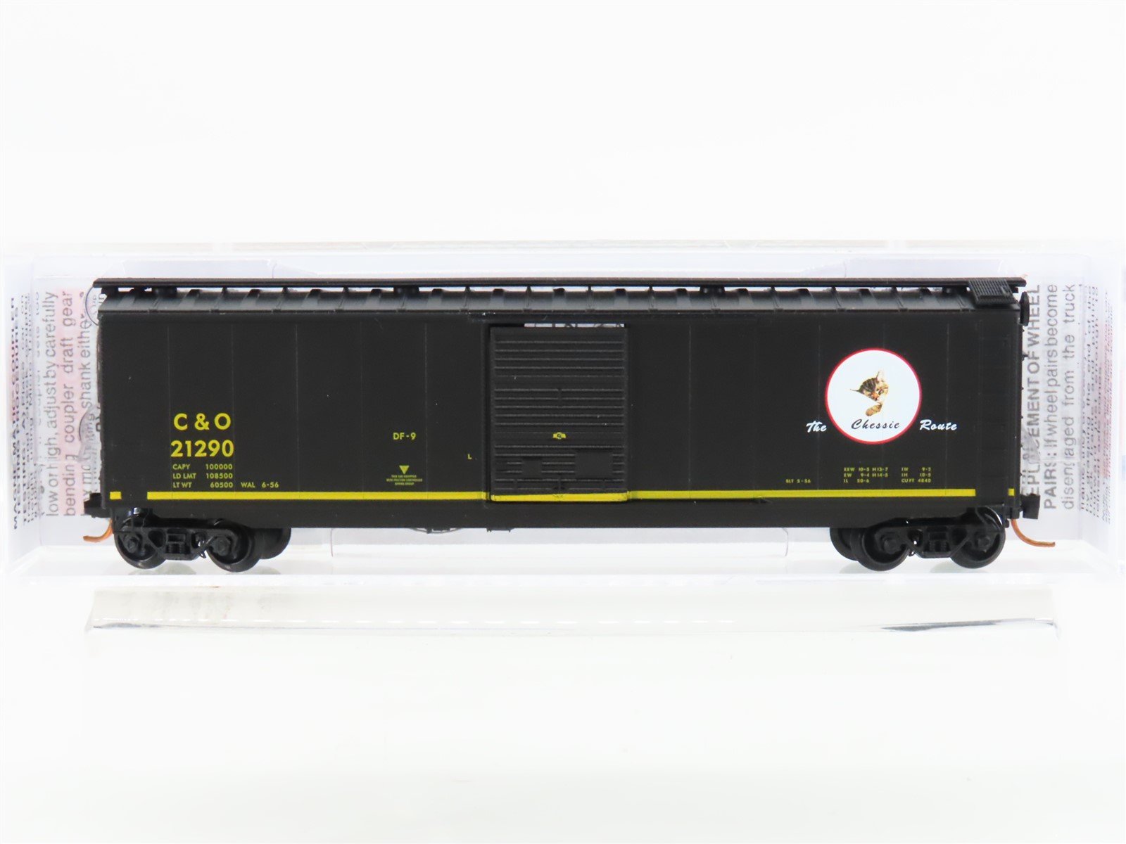 N Micro-Trains MTL 03100071 C&O "The Chessie Route" 50' Single Door Boxcar 21290
