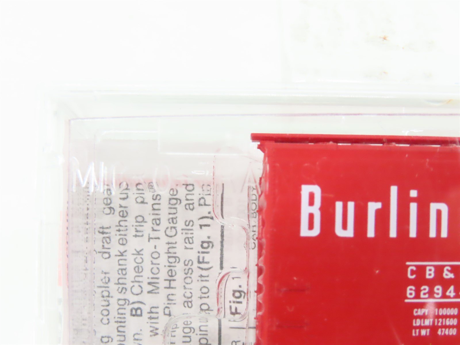 N Scale Micro-Trains MTL 20170 CB&Q Burlington Route 40' Box Car #62944