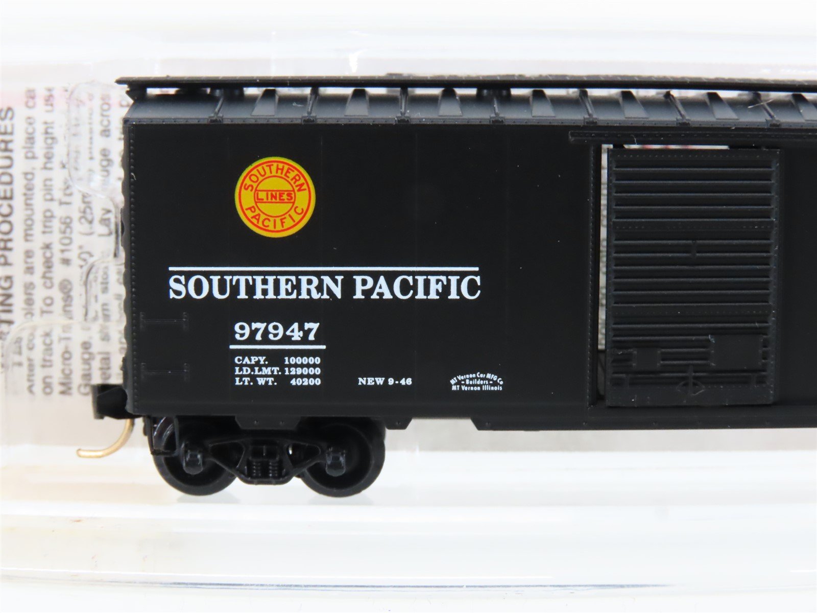 N Scale Micro-Trains MTL 20090 SP Southern Pacific Overnight 40' Box Car #97947