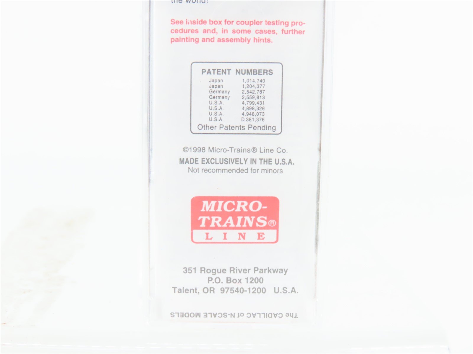N Scale Micro-Trains MTL 32360 MR Model Railroader 65 Years 50' Box Car #346599