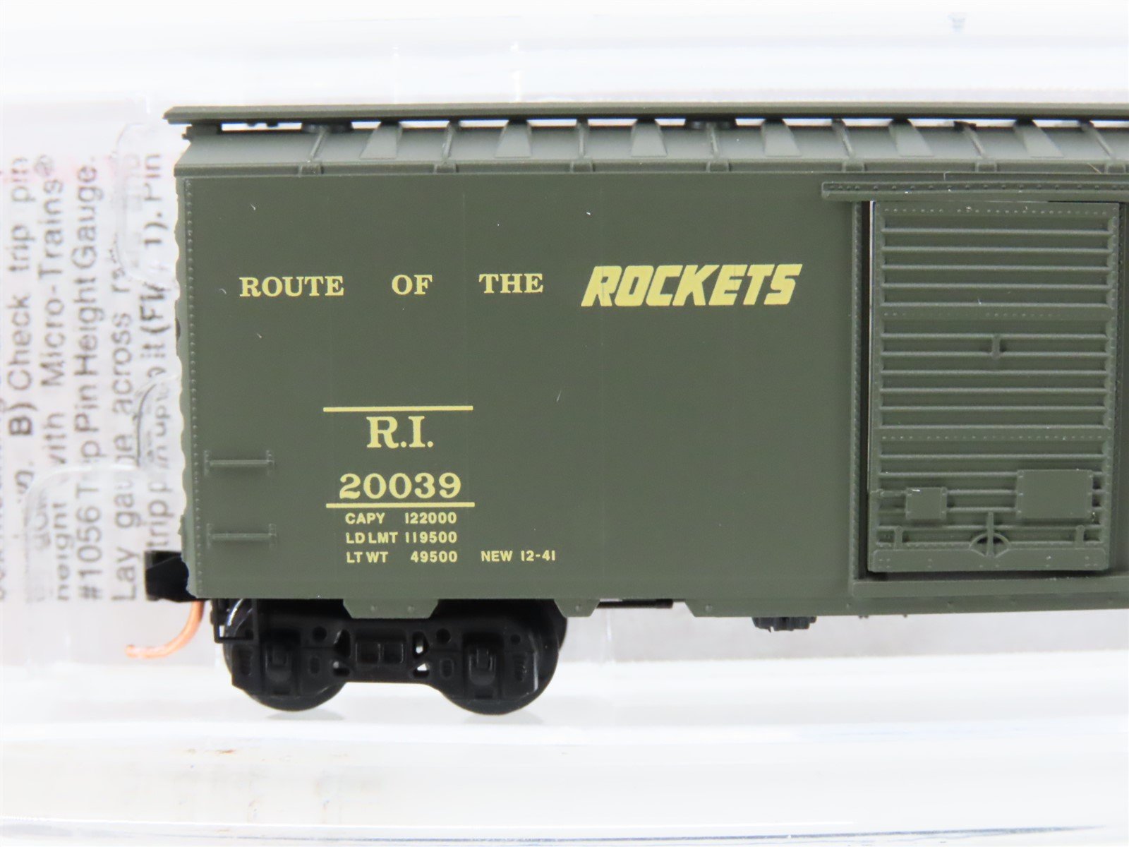 N Scale Micro-Trains MTL 20566 RI Route Of The Rockets 40' Box Car #20039