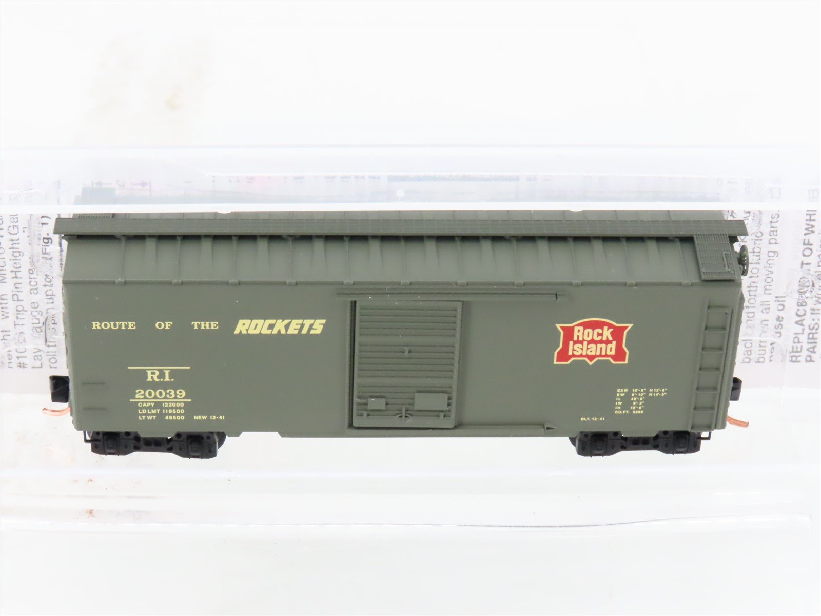 N Scale Micro-Trains MTL 20566 RI Route Of The Rockets 40' Box Car #20039